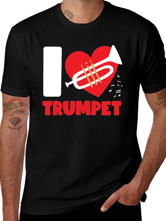 I Love Trumpet T-Shirt - Black