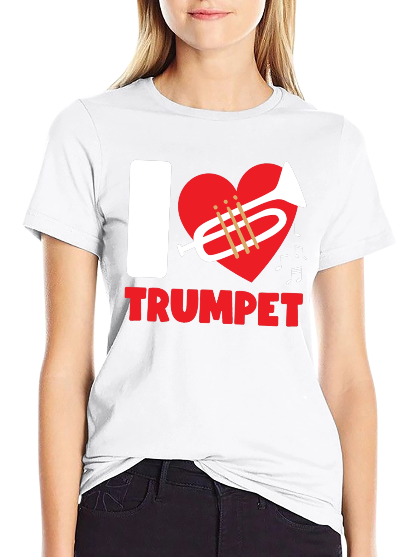 I Love Trumpet T-Shirt - Black
