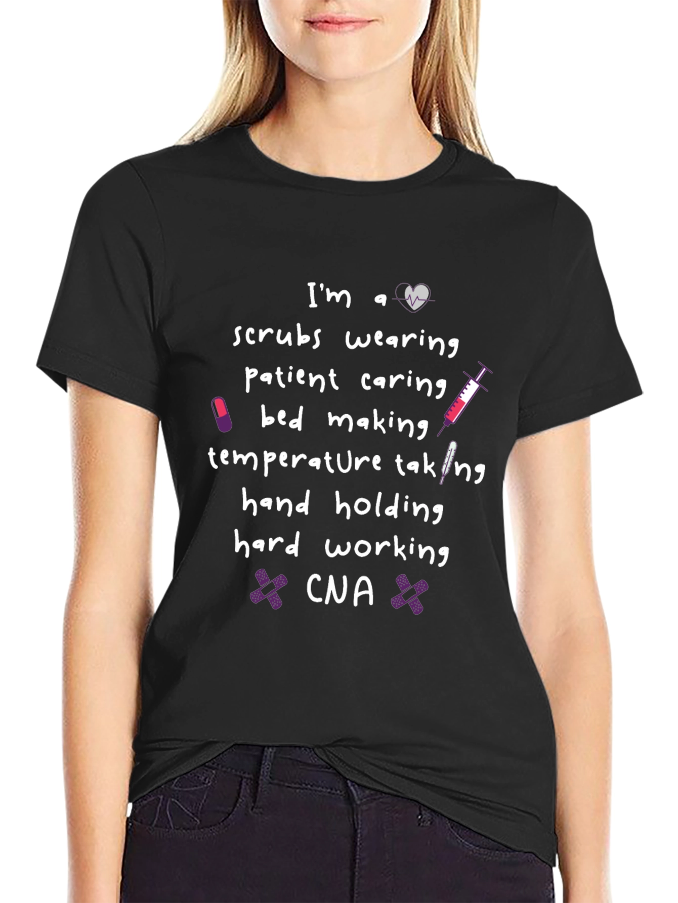 CNA Life T-Shirt - Scrubs Wearing Patient Caring