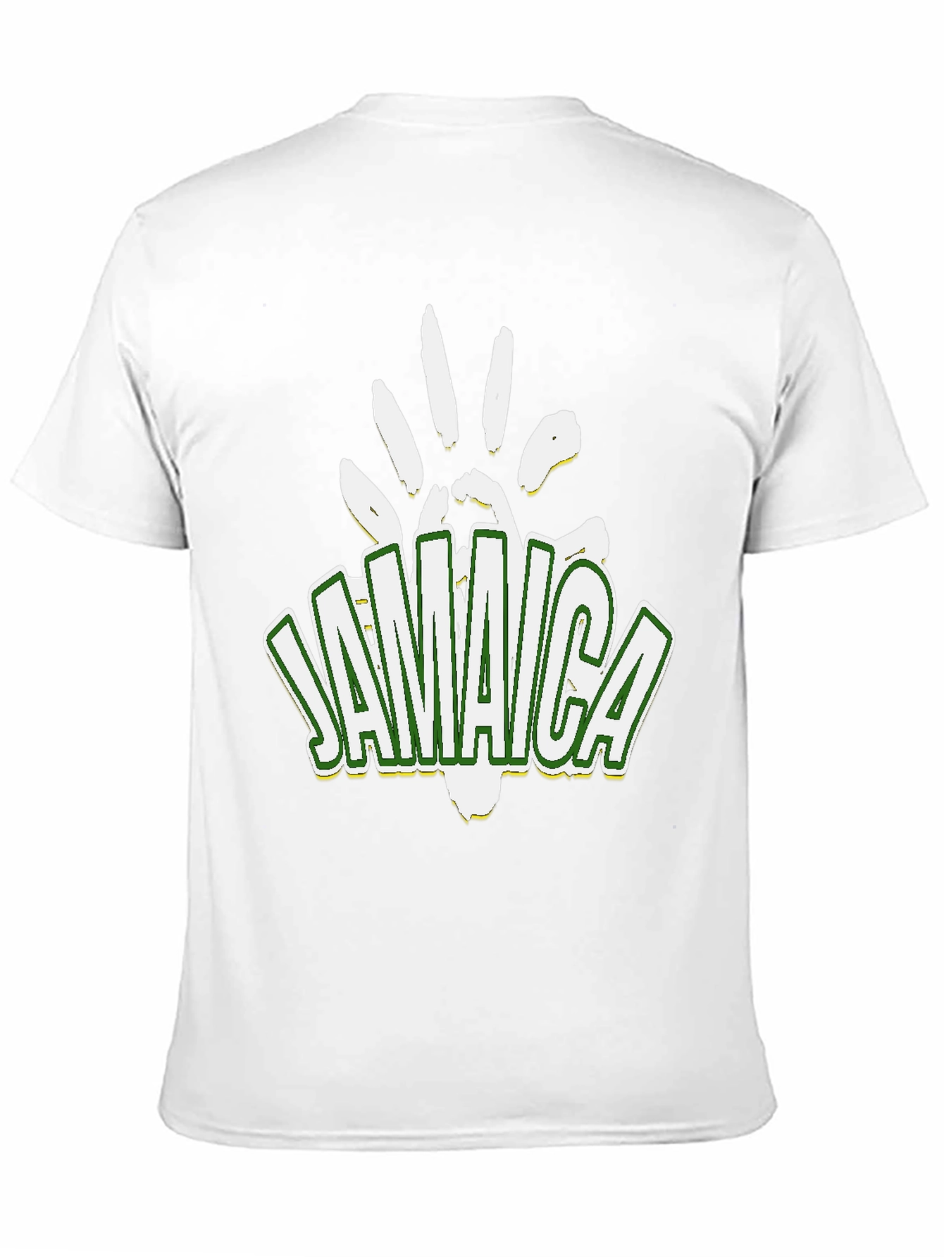 Jamaica Handprint Graphic Black T-Shirt