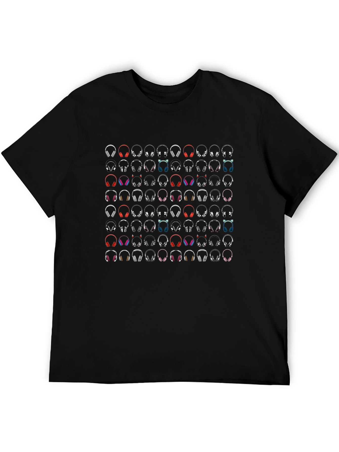 Headphone Pattern T-Shirt