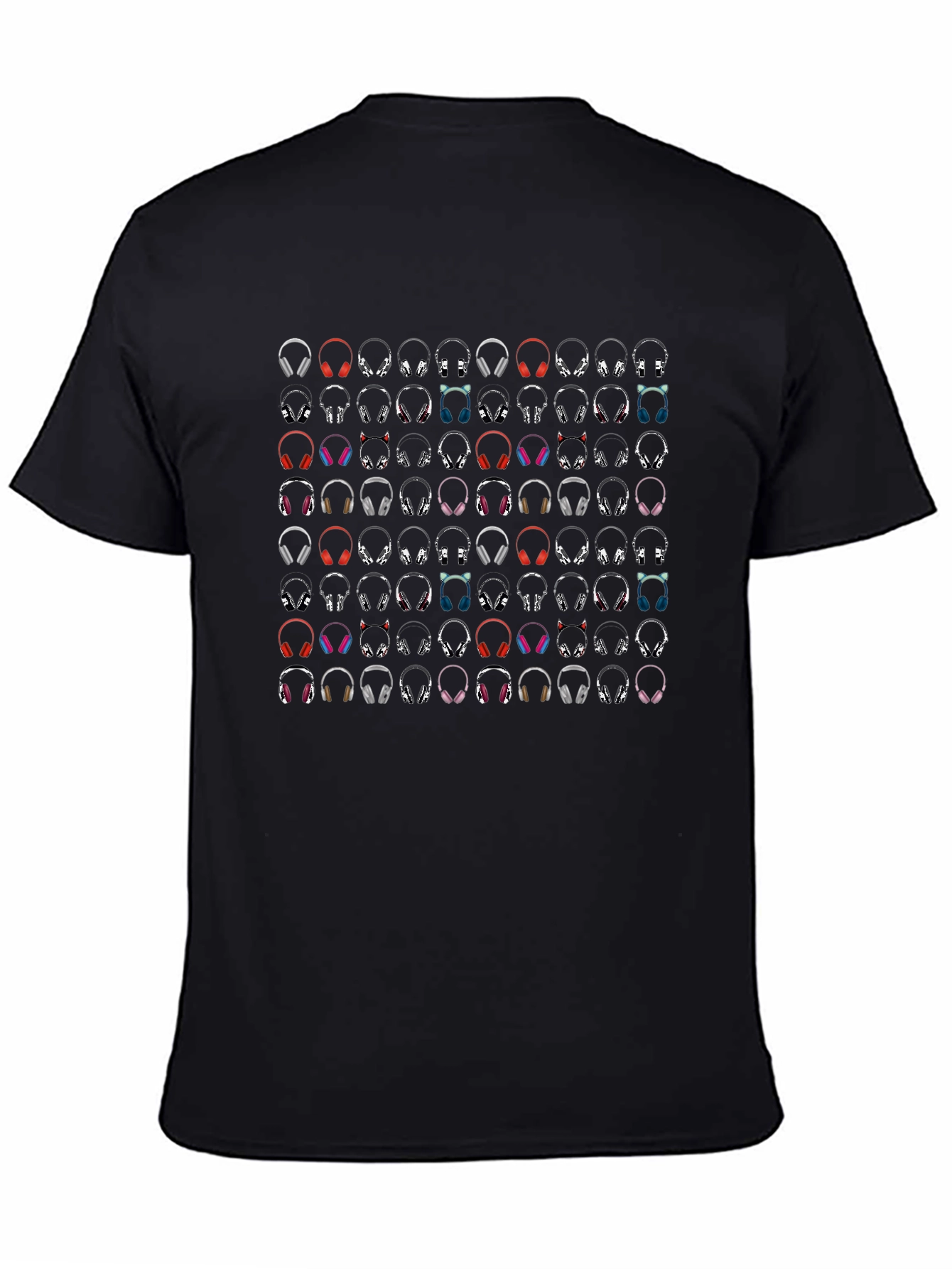 Headphone Pattern T-Shirt
