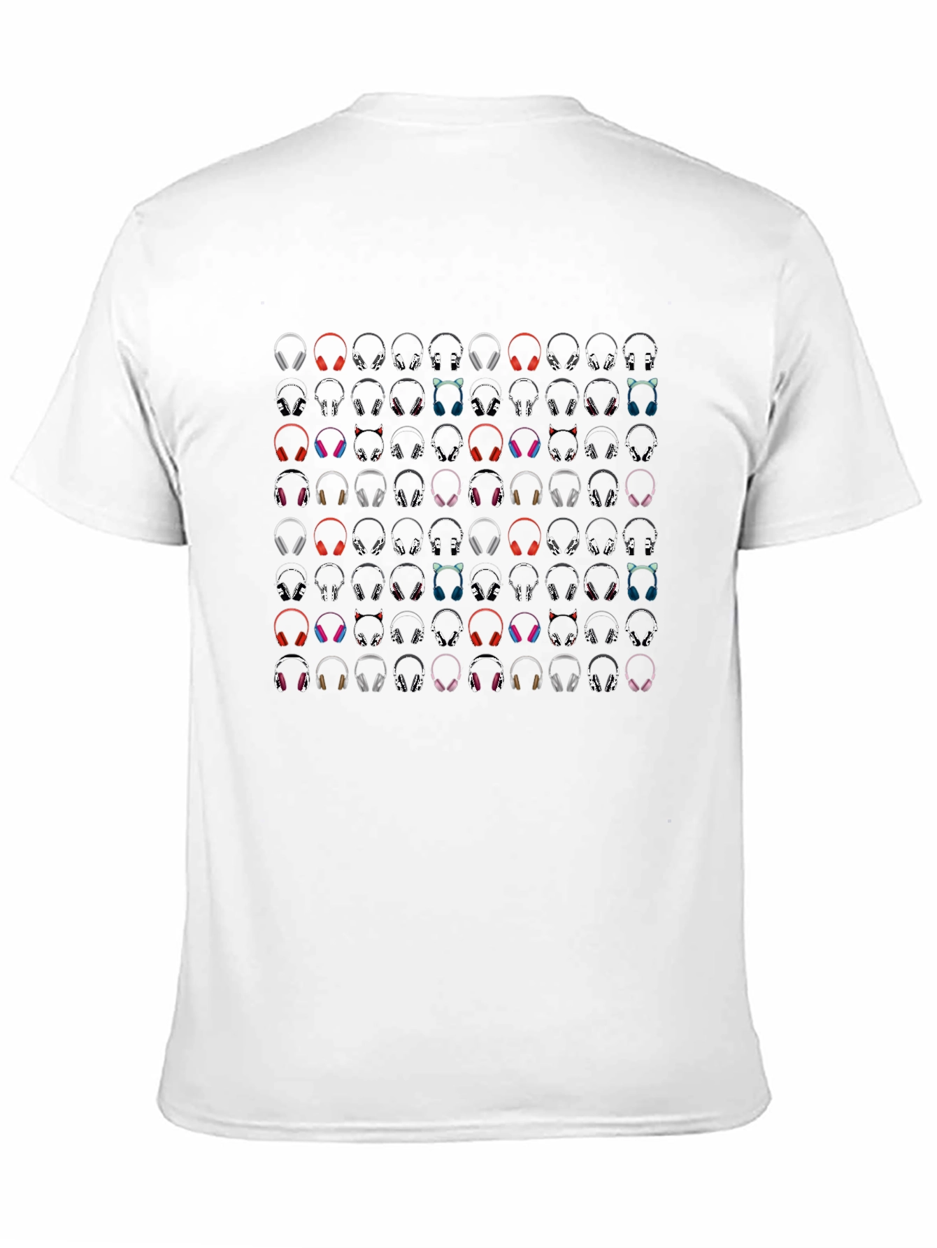 Headphone Pattern T-Shirt