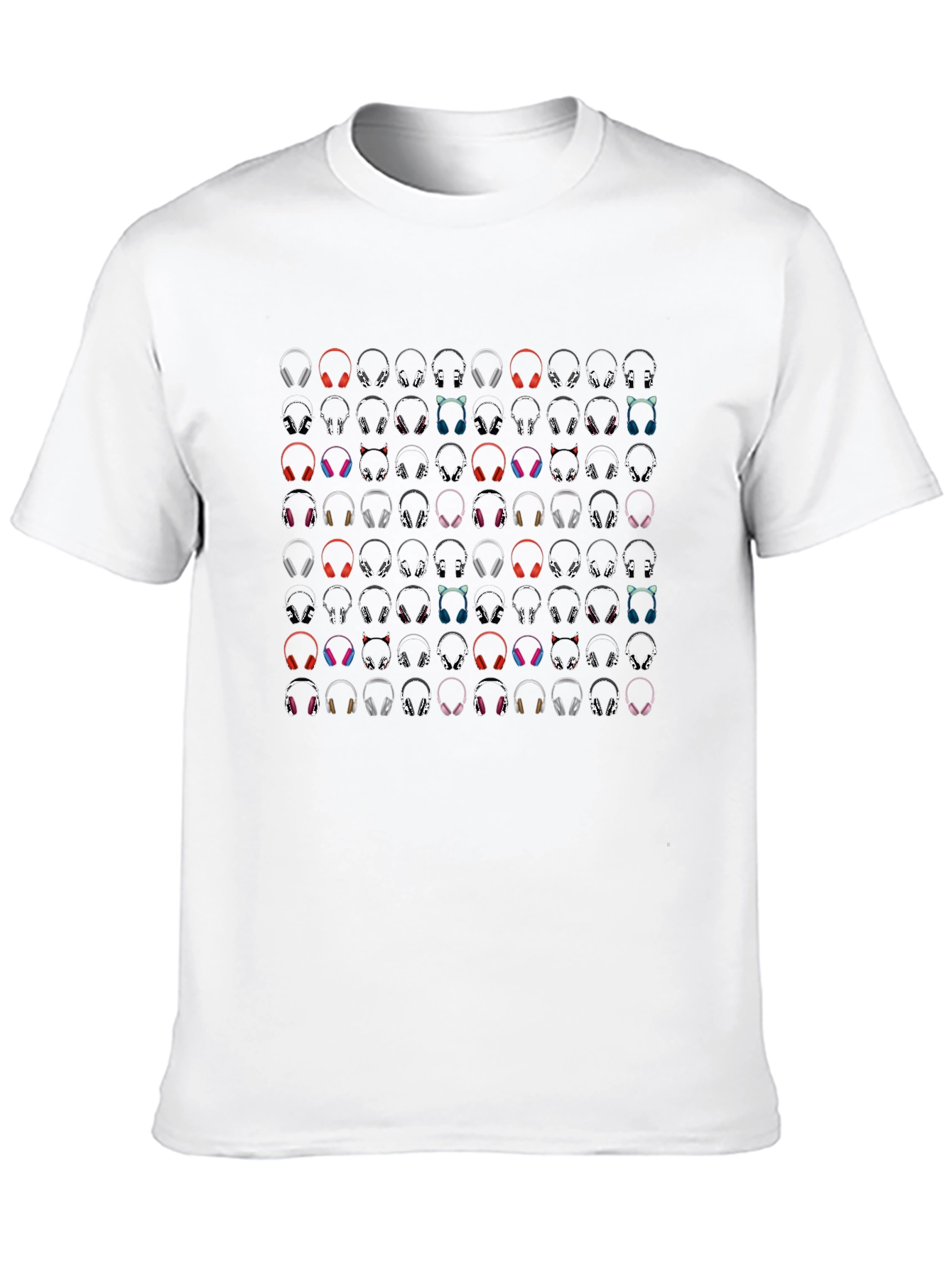 Headphone Pattern T-Shirt