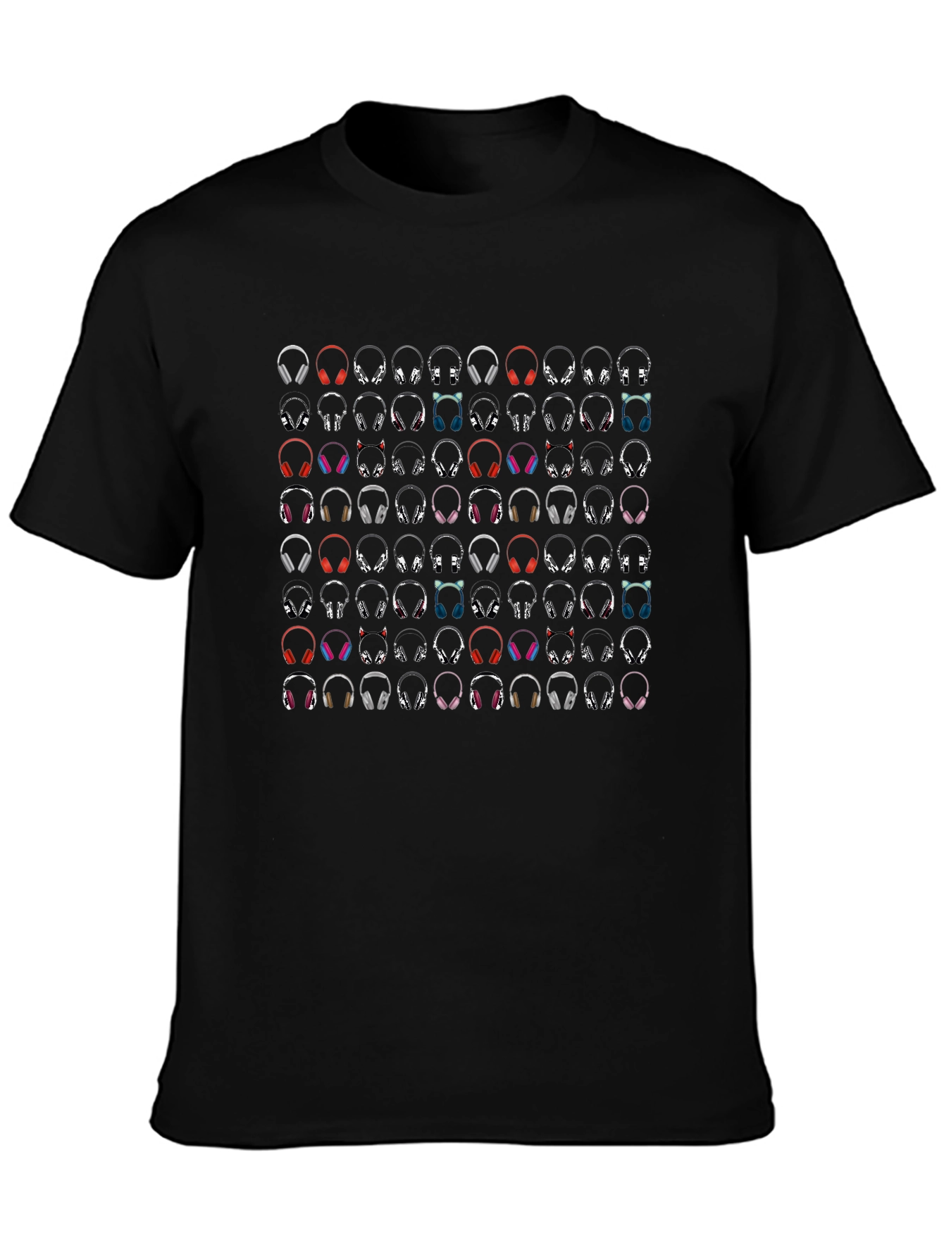 Headphone Pattern T-Shirt