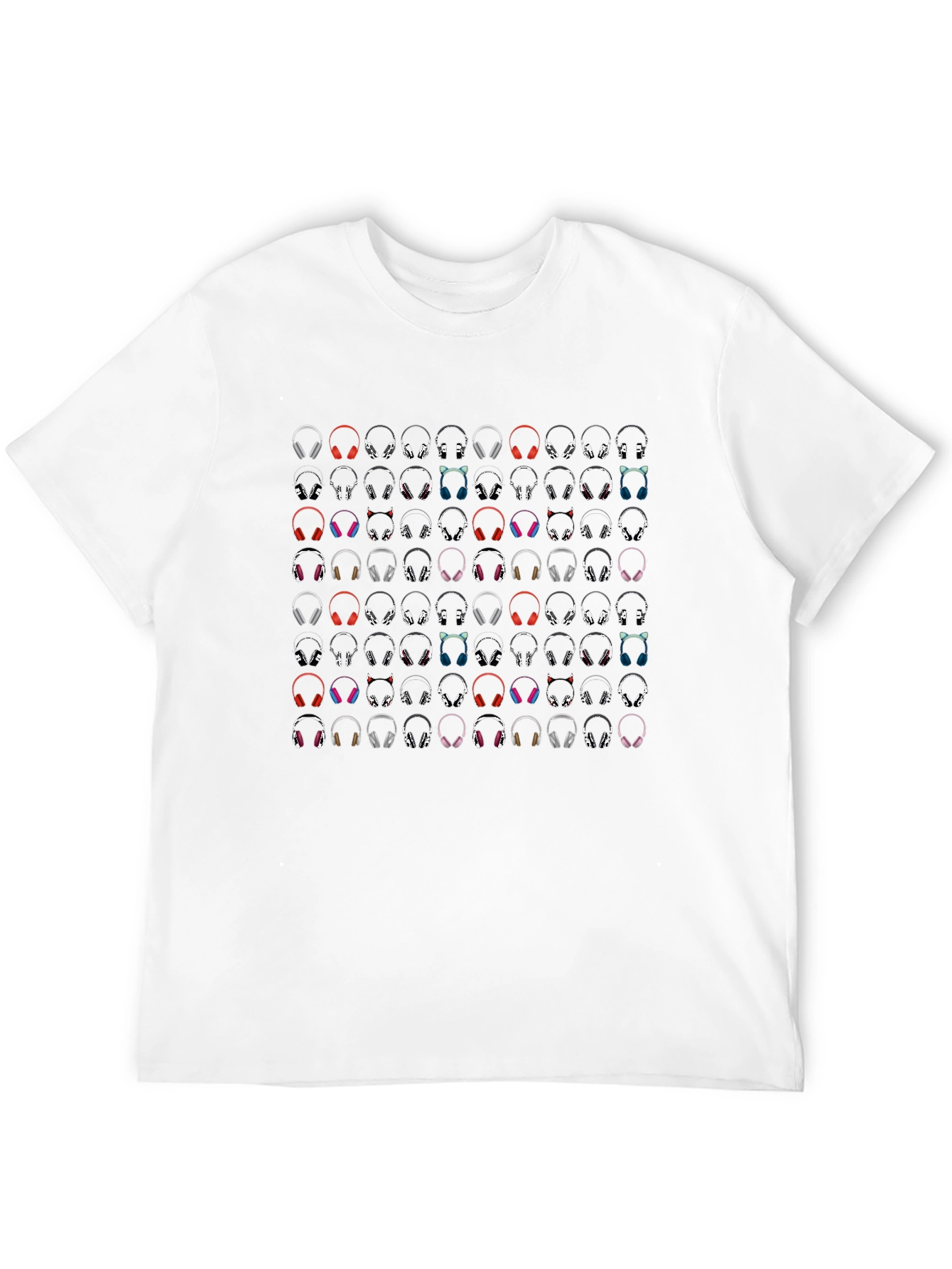 Headphone Pattern T-Shirt