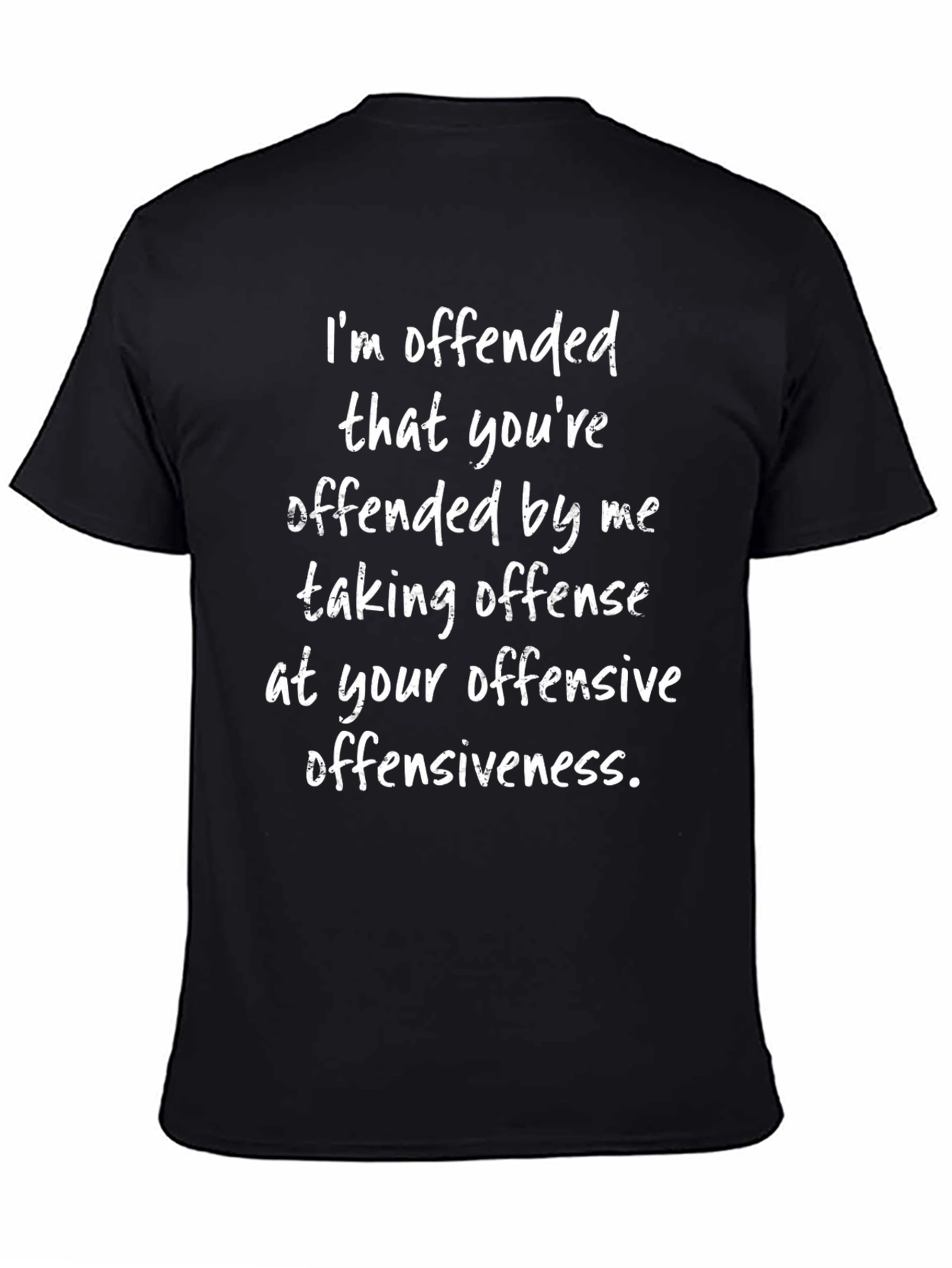 Offended Statement Graphic Tee - Black