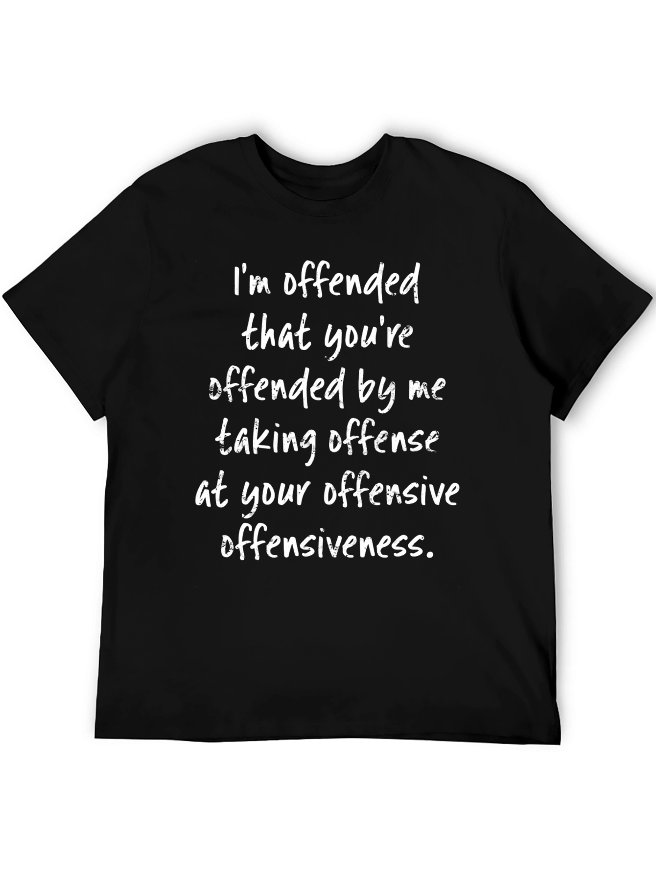 Offended Statement Graphic Tee - Black