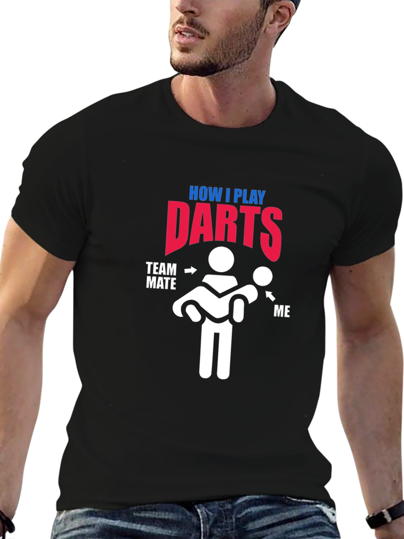 How I Play Darts T-Shirt - Funny Team Tee
