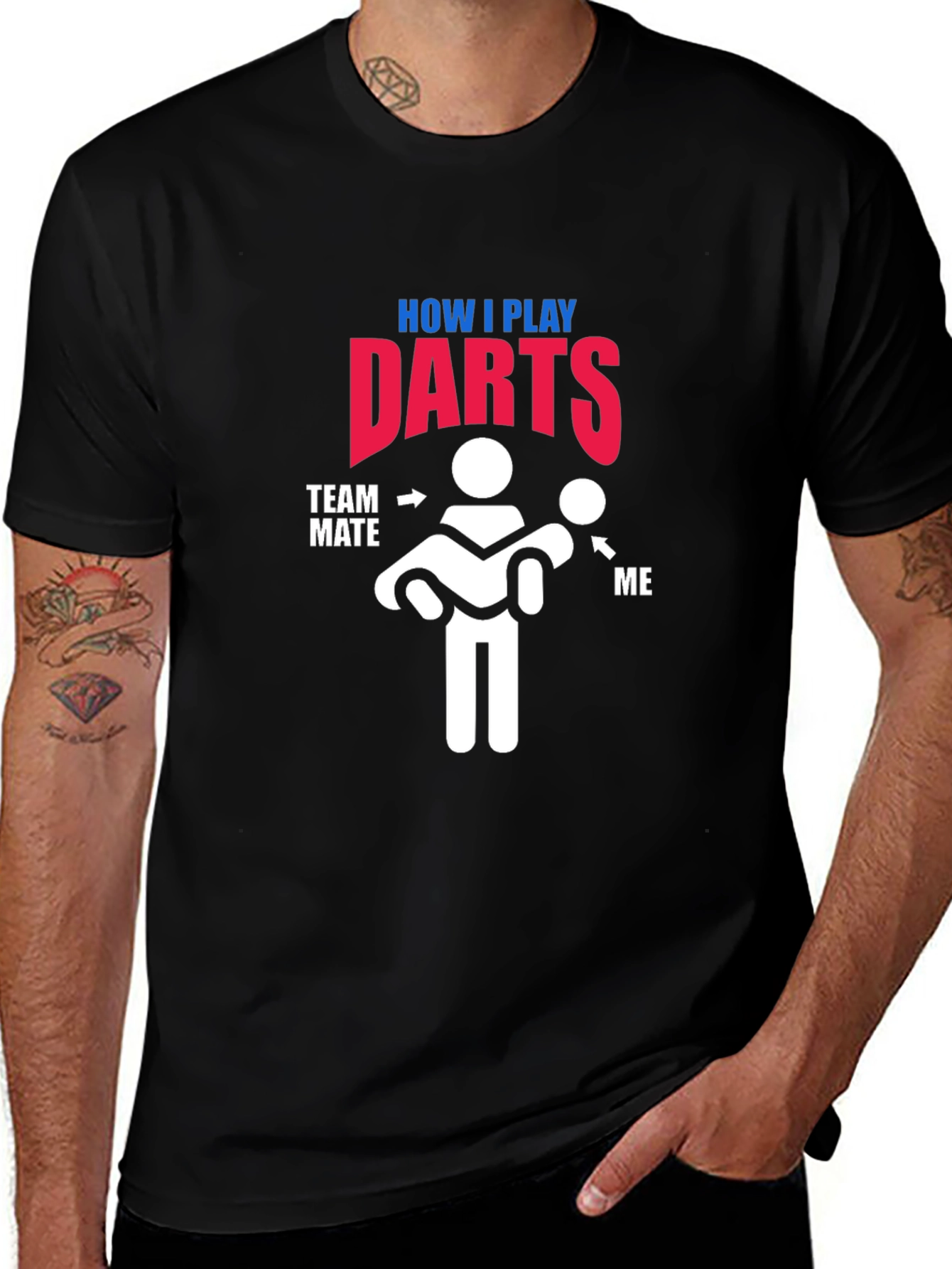 How I Play Darts T-Shirt - Funny Team Tee
