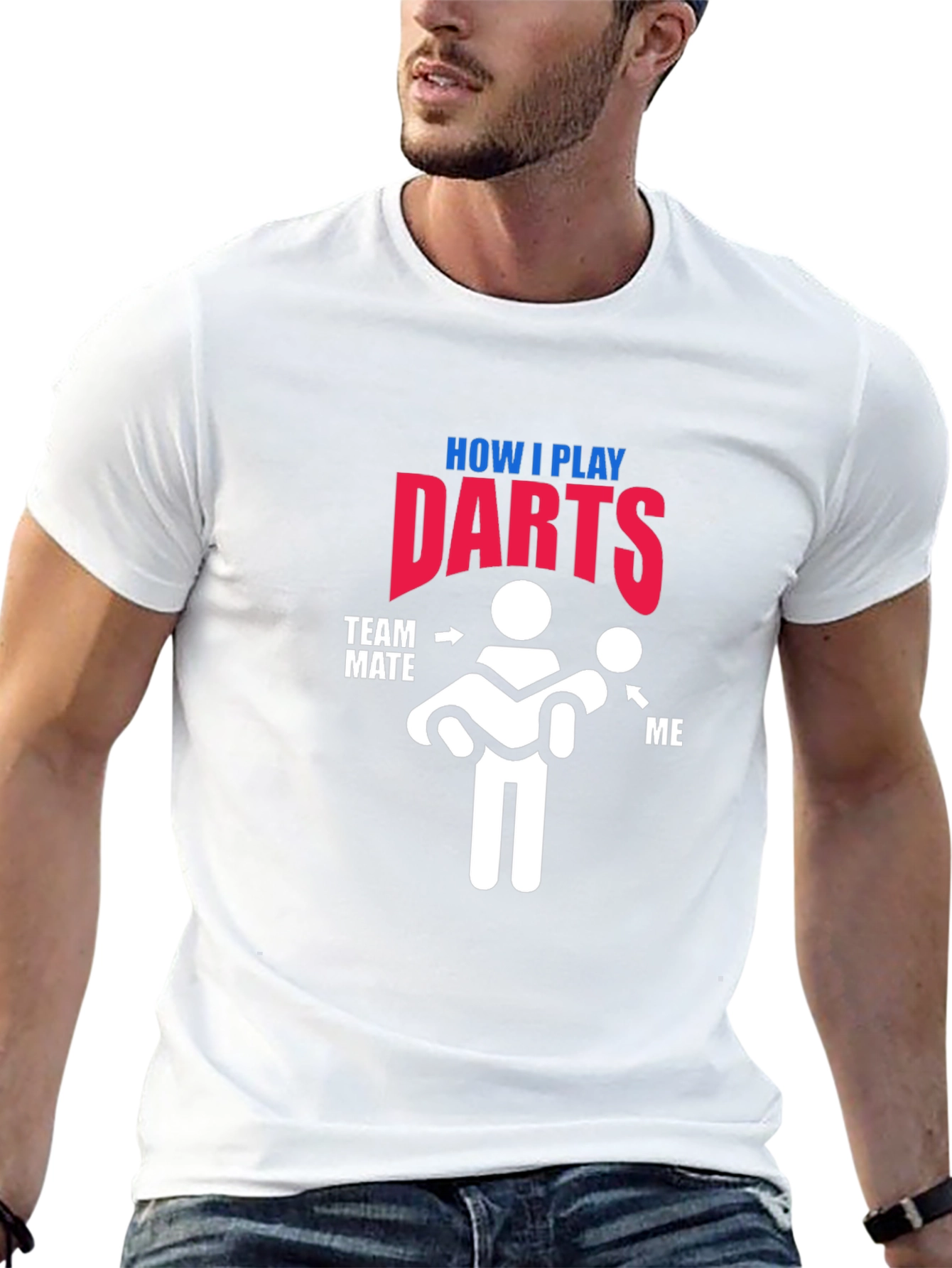 How I Play Darts T-Shirt - Funny Team Tee