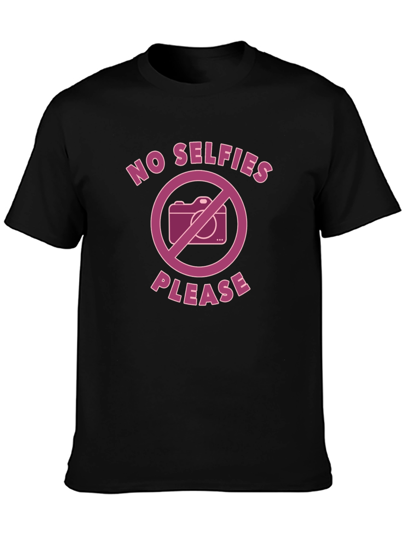No Selfies Please - Graphic Tee