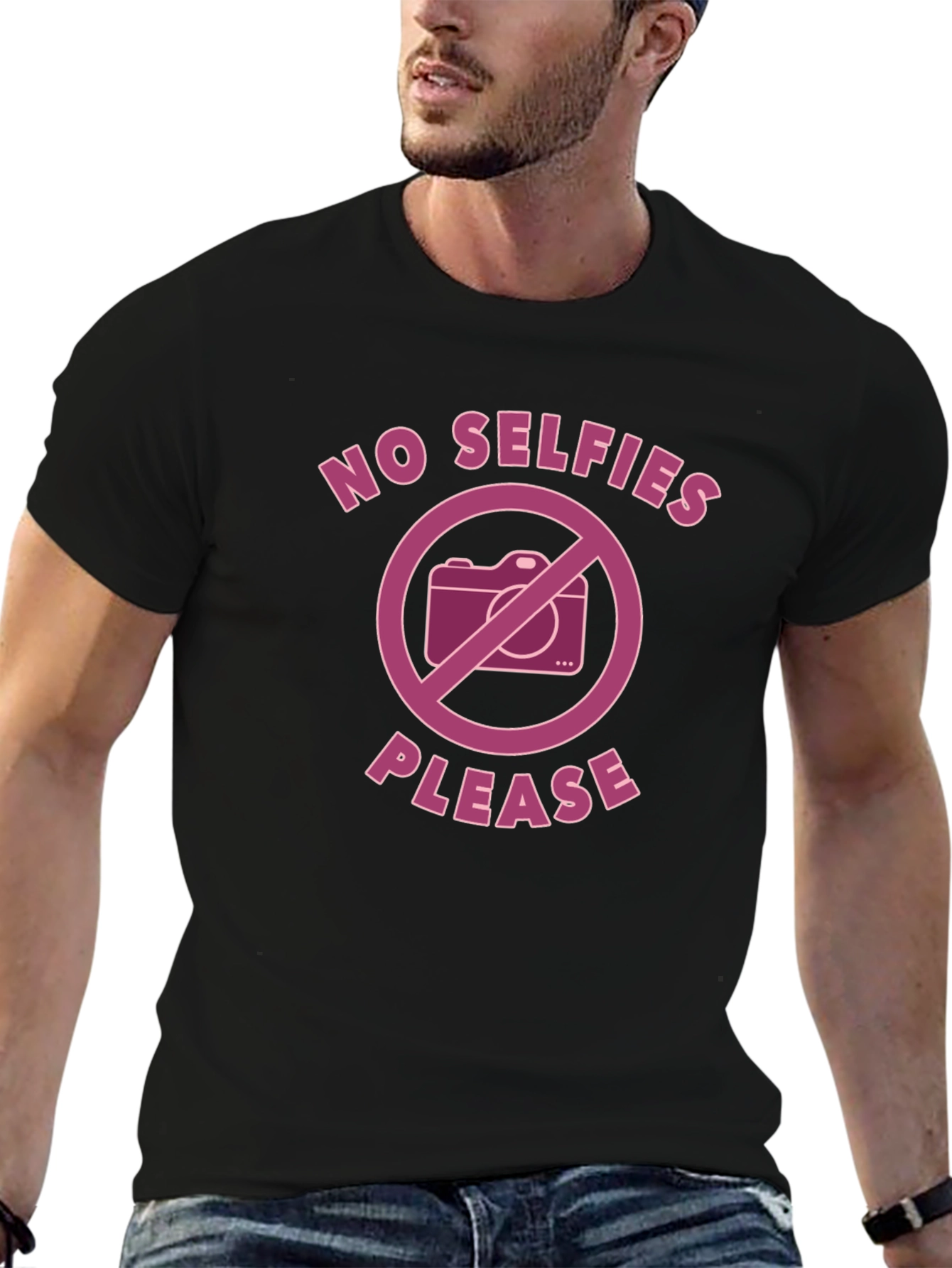 No Selfies Please - Graphic Tee