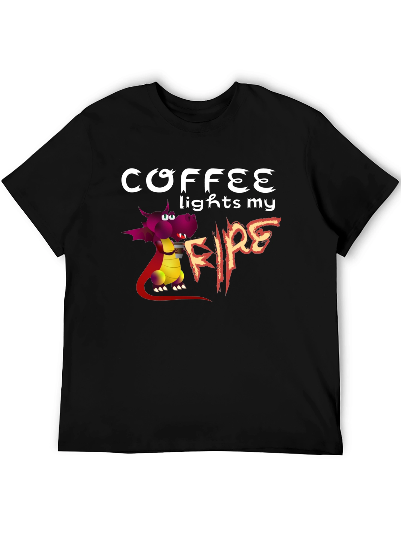 Coffee Lights My Fire Graphic T-Shirt