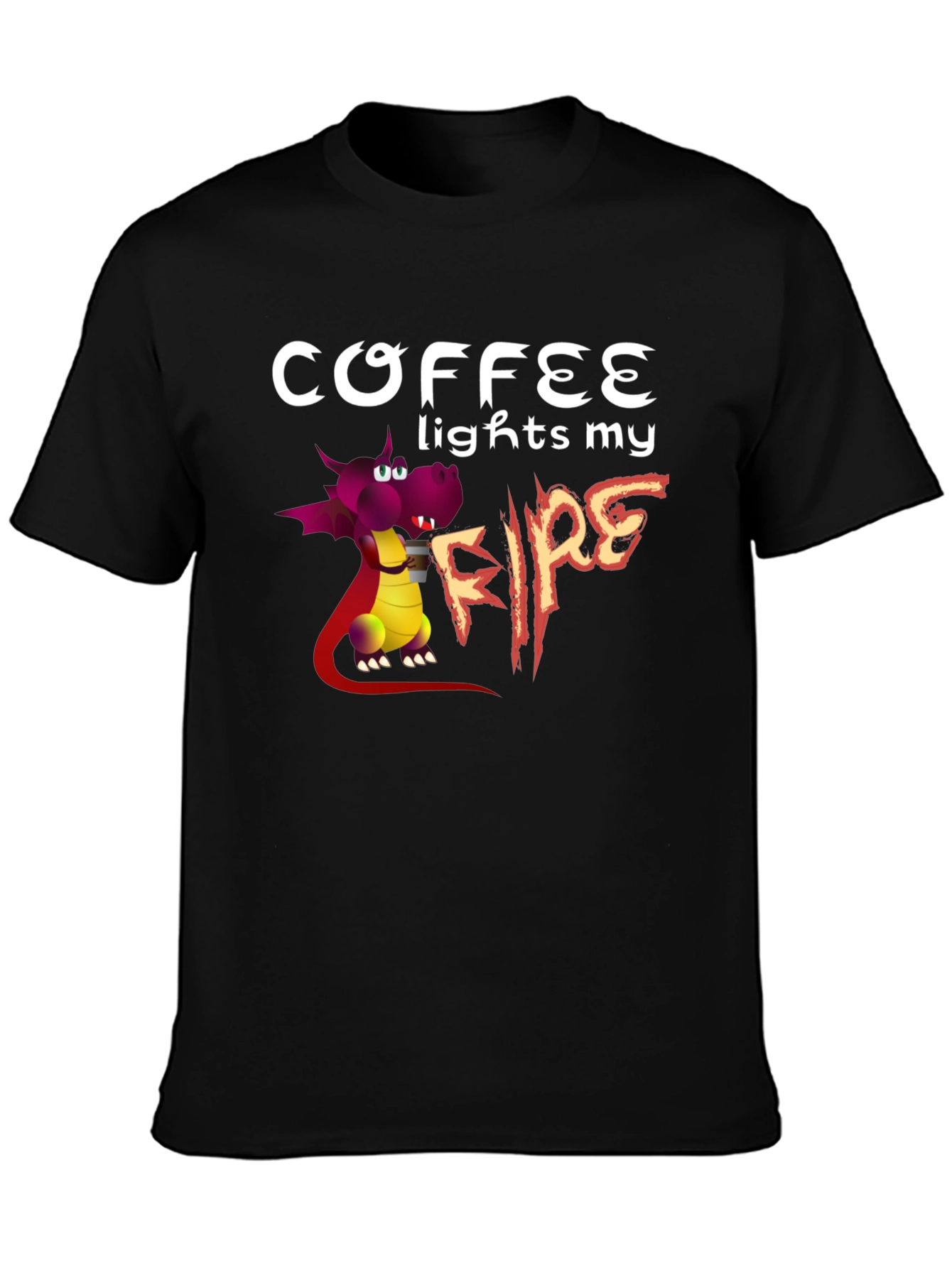 Coffee Lights My Fire Graphic T-Shirt