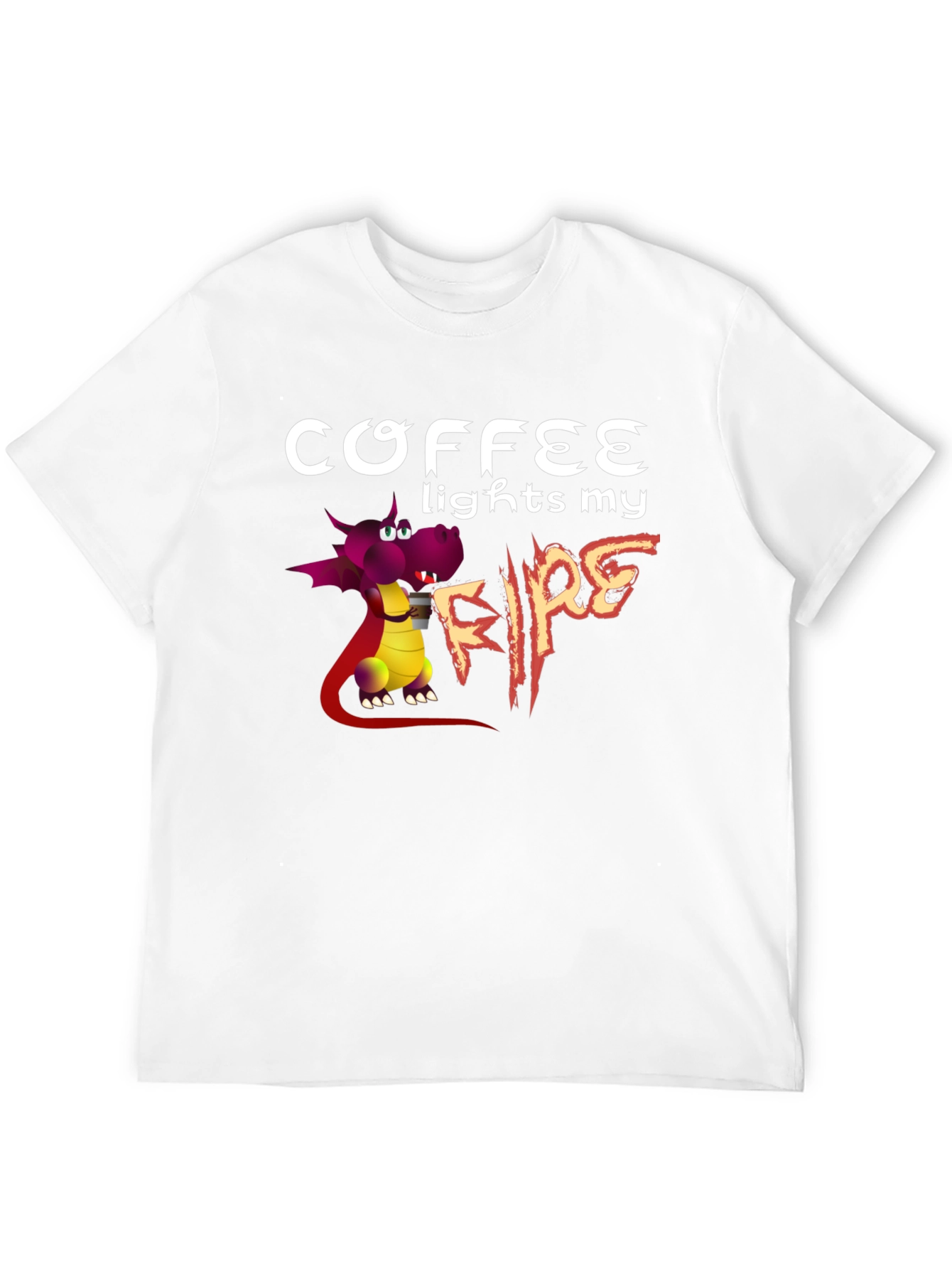 Coffee Lights My Fire Graphic T-Shirt