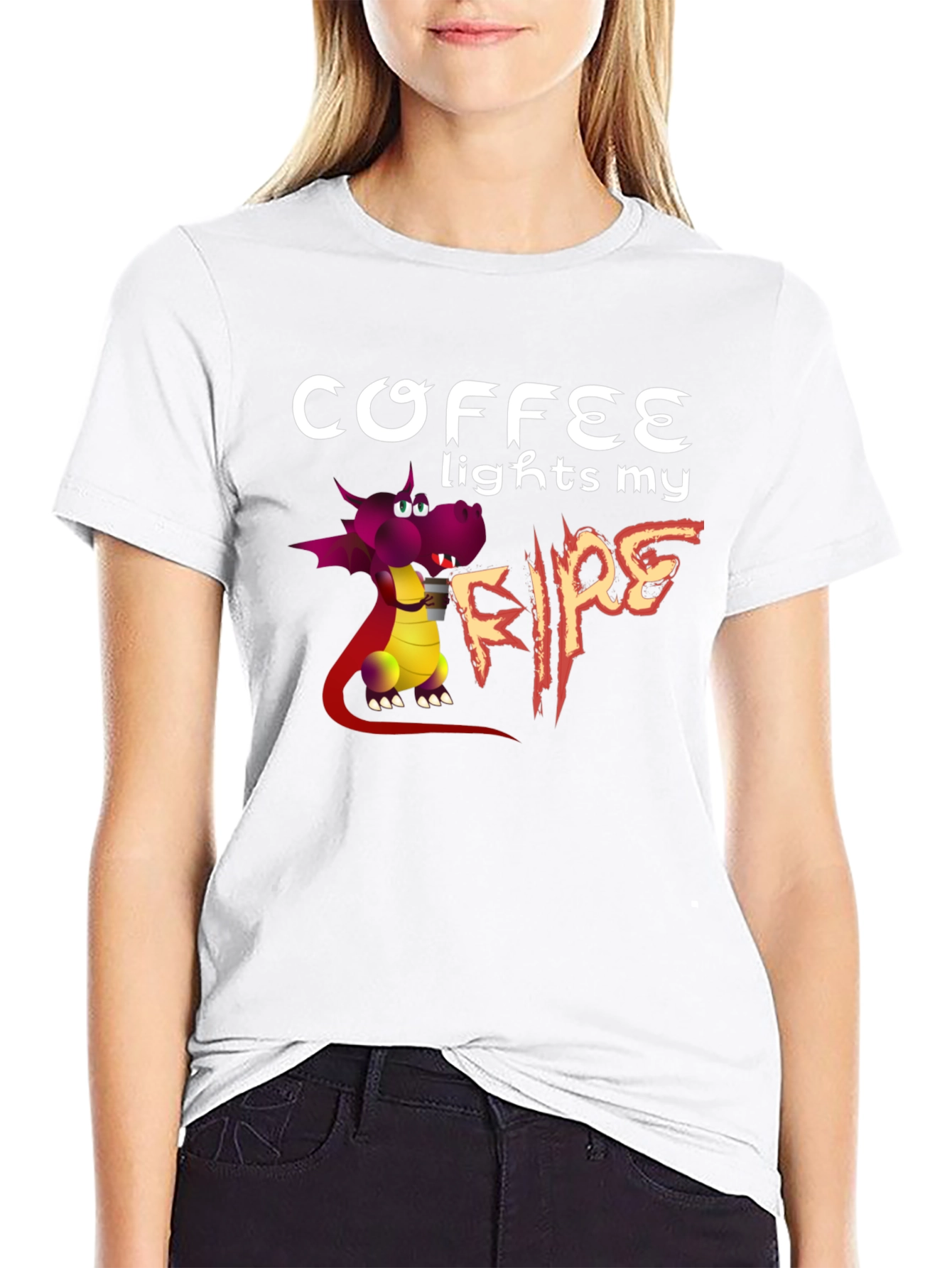 Coffee Lights My Fire Graphic T-Shirt