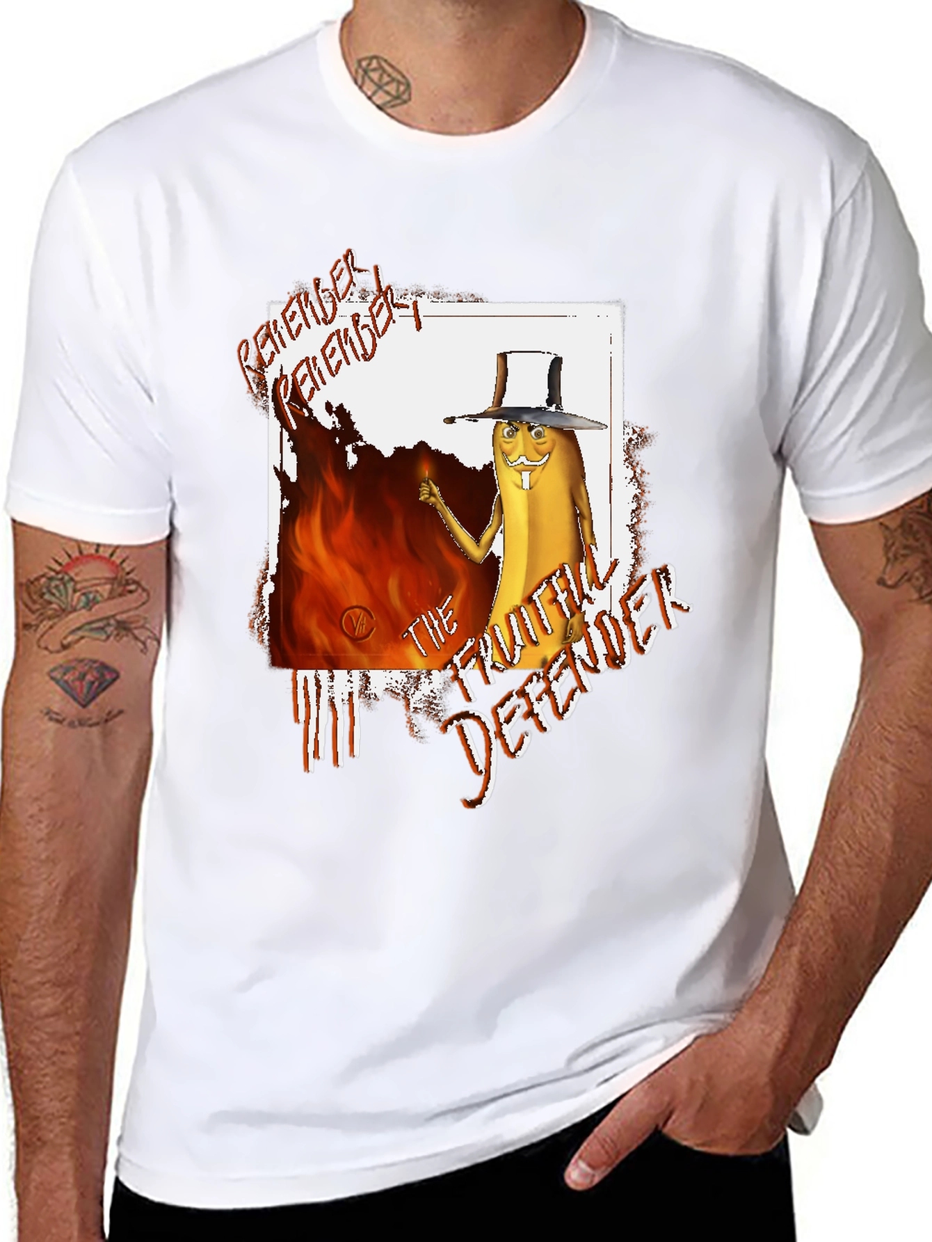 Remember! Fruitful Defender Black Graphic Tee