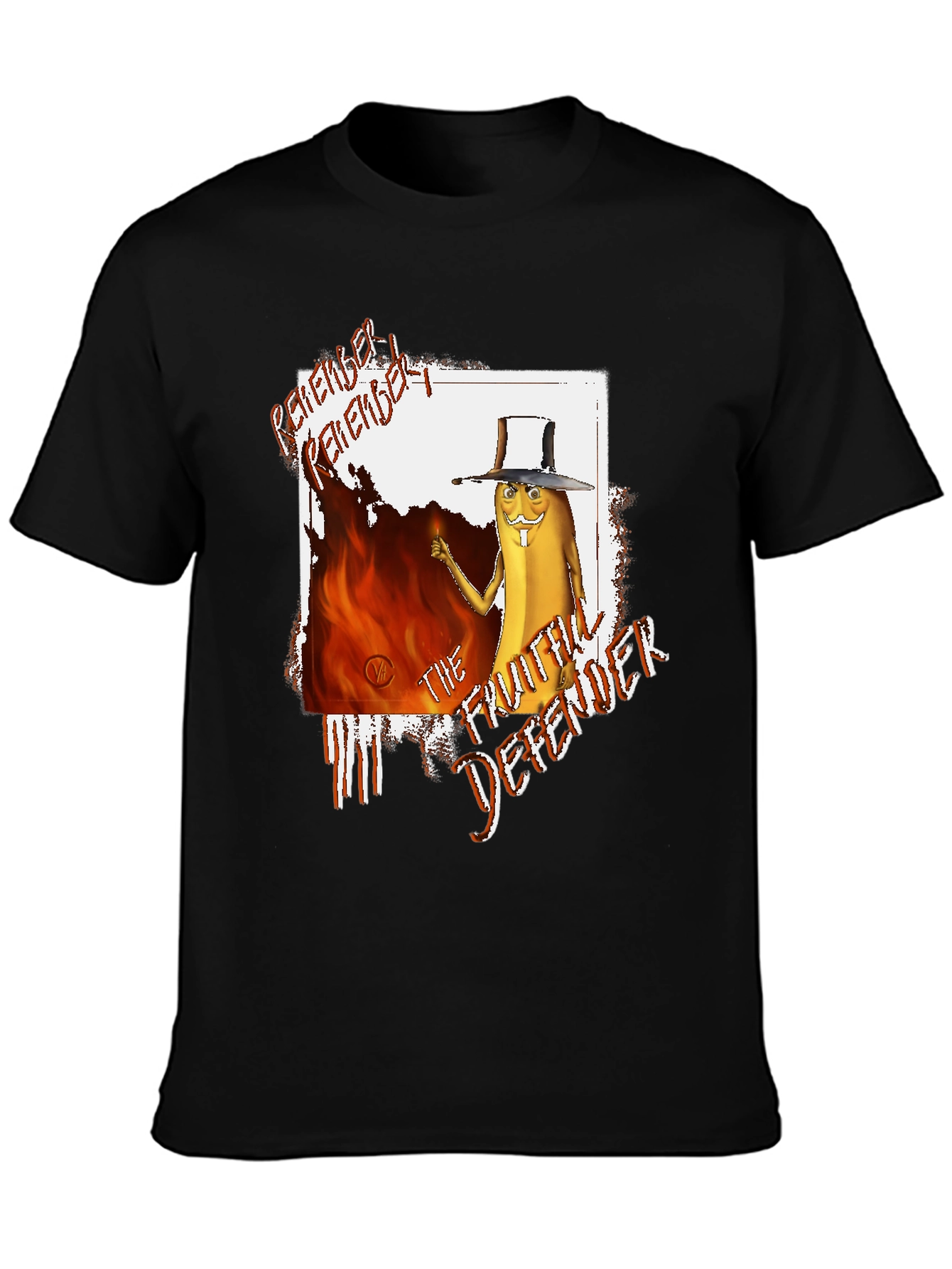 Remember! Fruitful Defender Black Graphic Tee