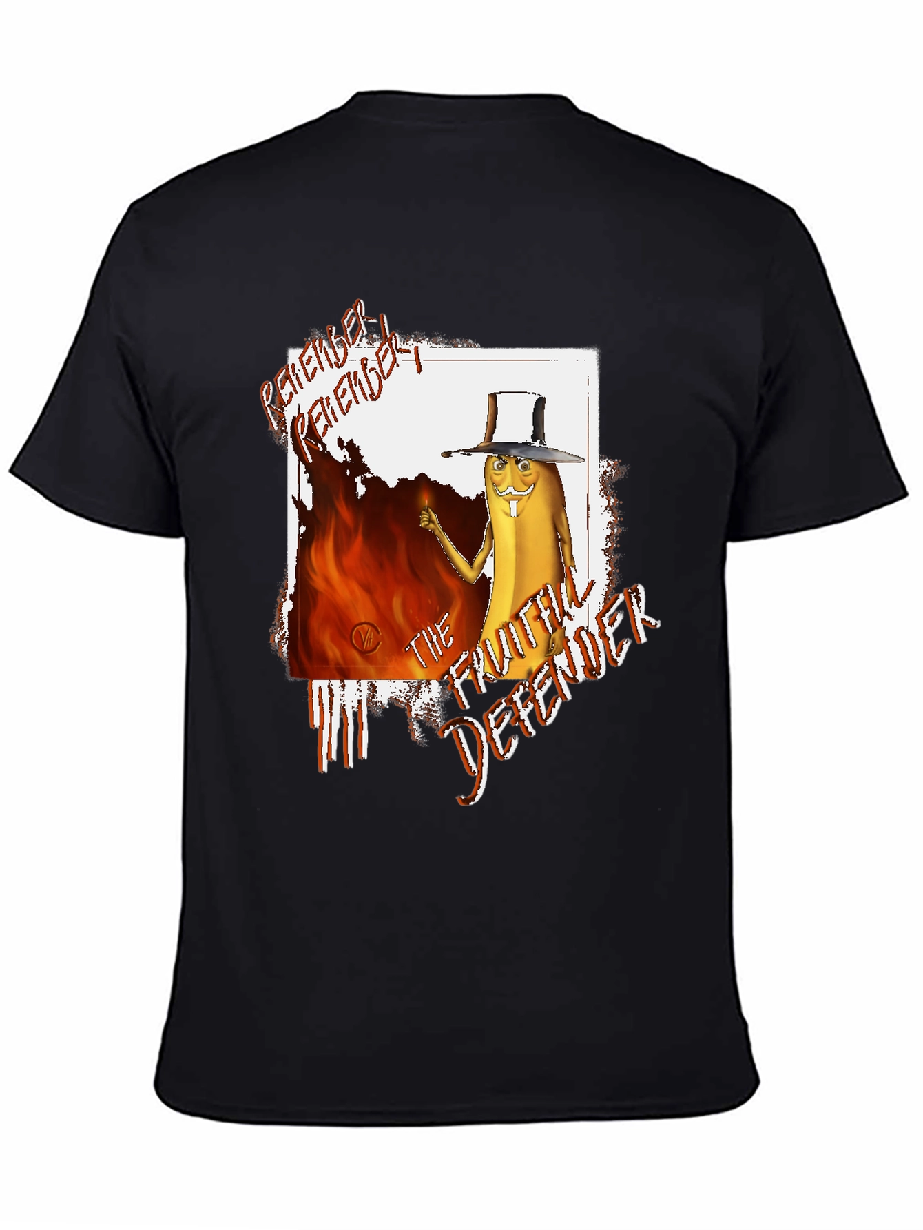 Remember! Fruitful Defender Black Graphic Tee