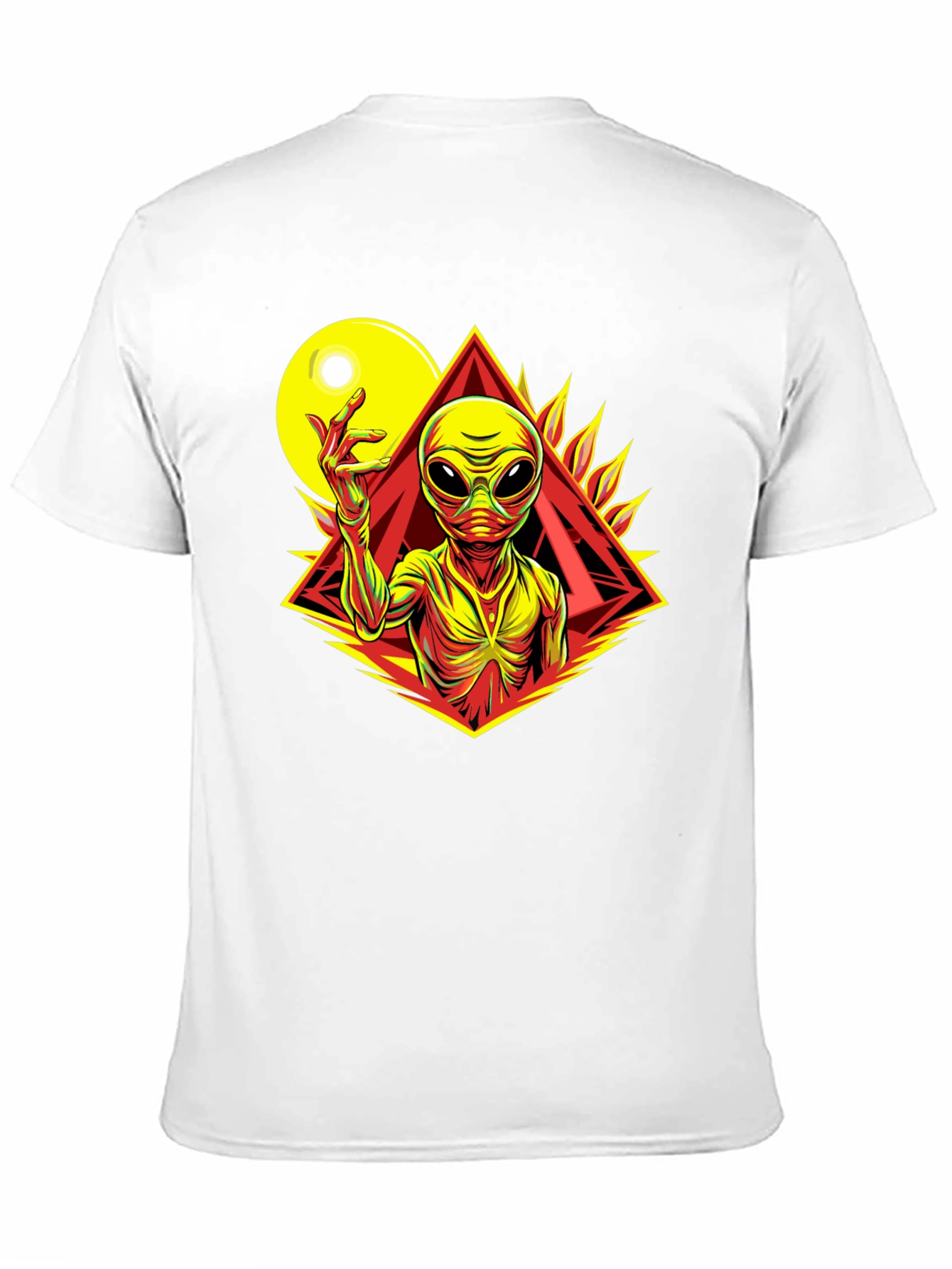 Alien Graphic Tee - Black Cotton T-Shirt