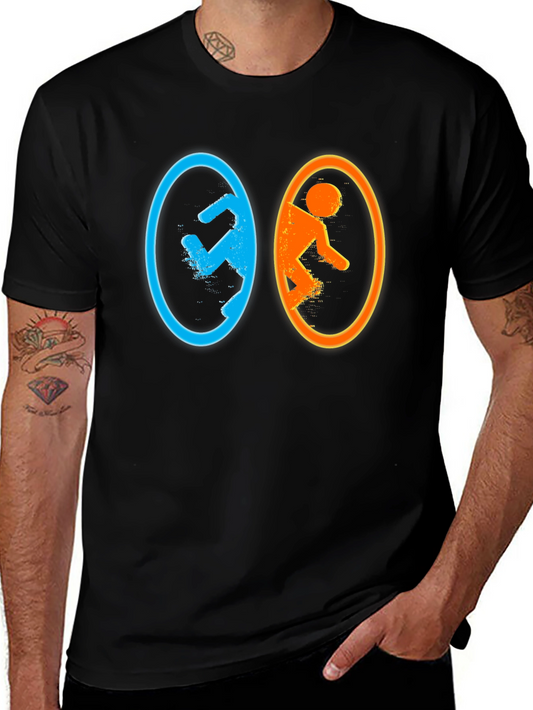 Portal Game Black Graphic Tee