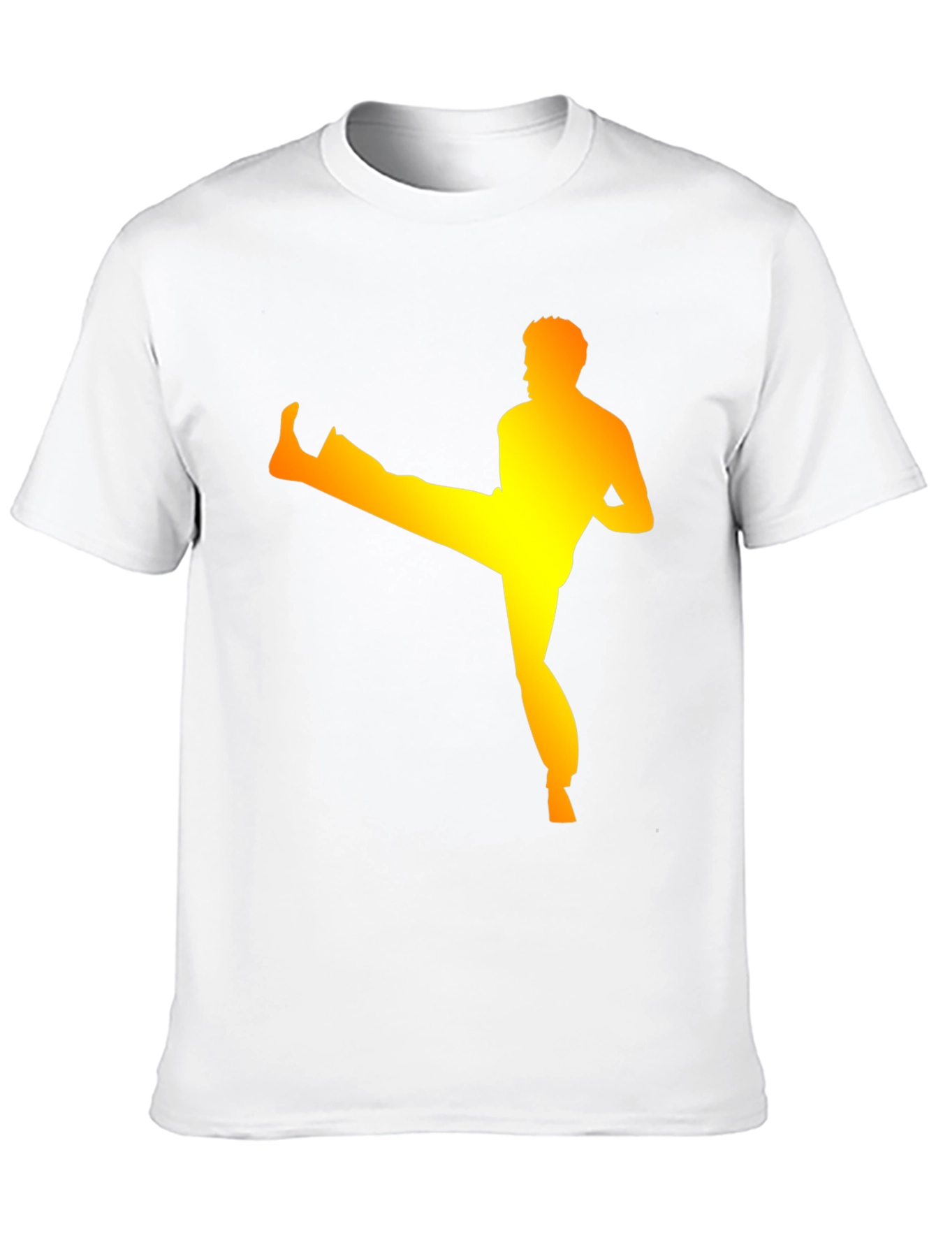 Karate Kick Graphic T-Shirt - Black