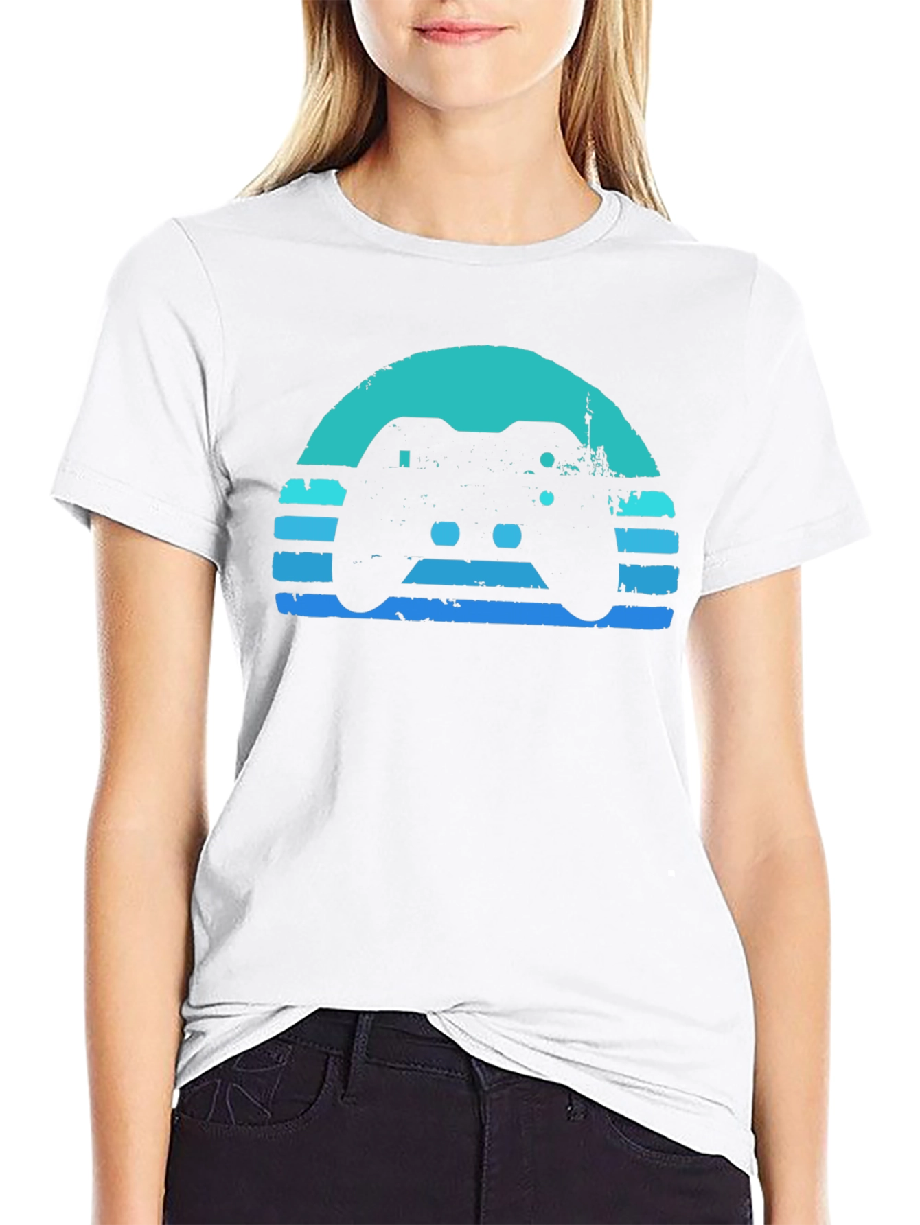 Retro Gamer T-Shirt - Black Console Design