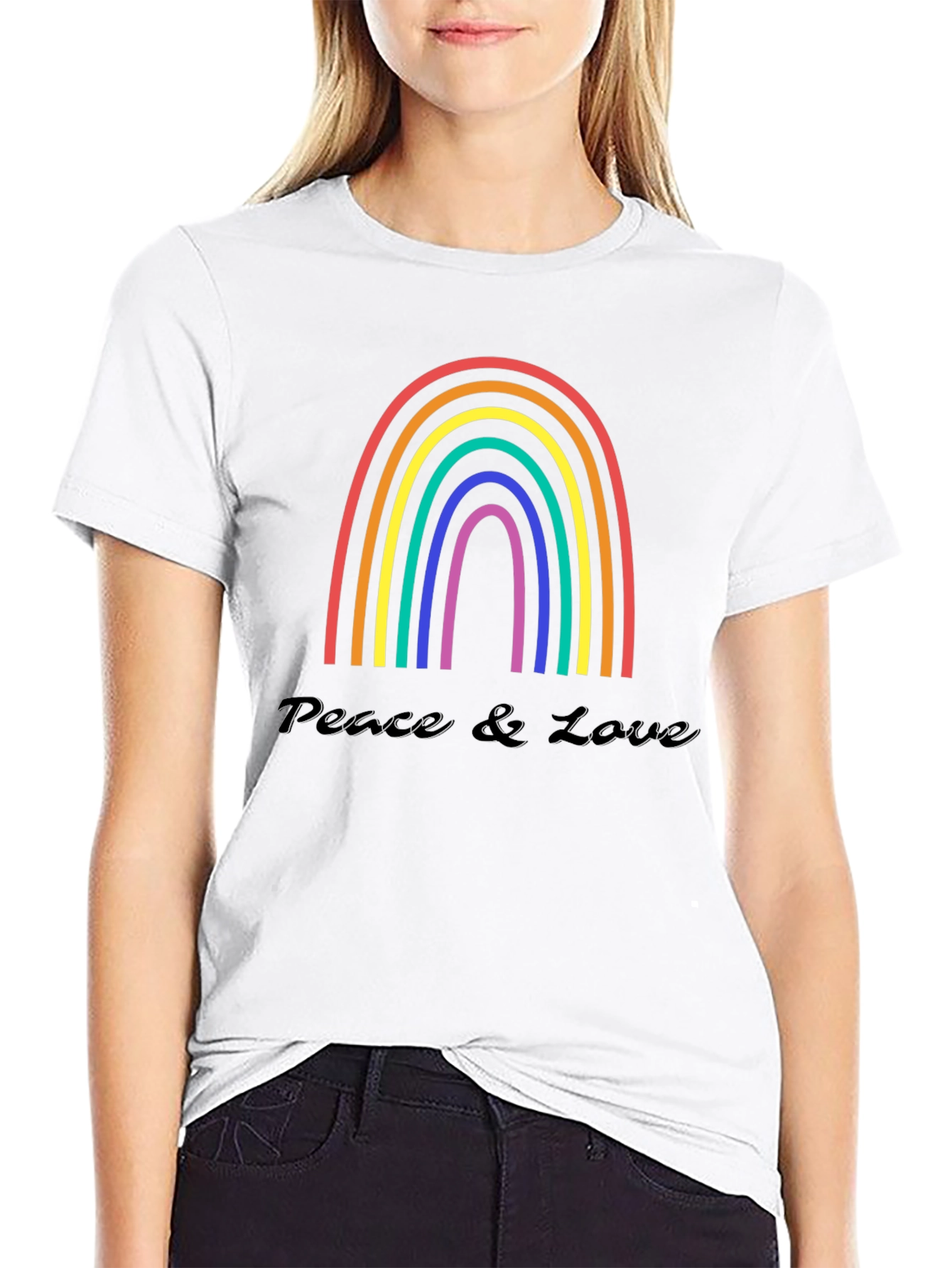 Peace & Love Rainbow T-Shirt