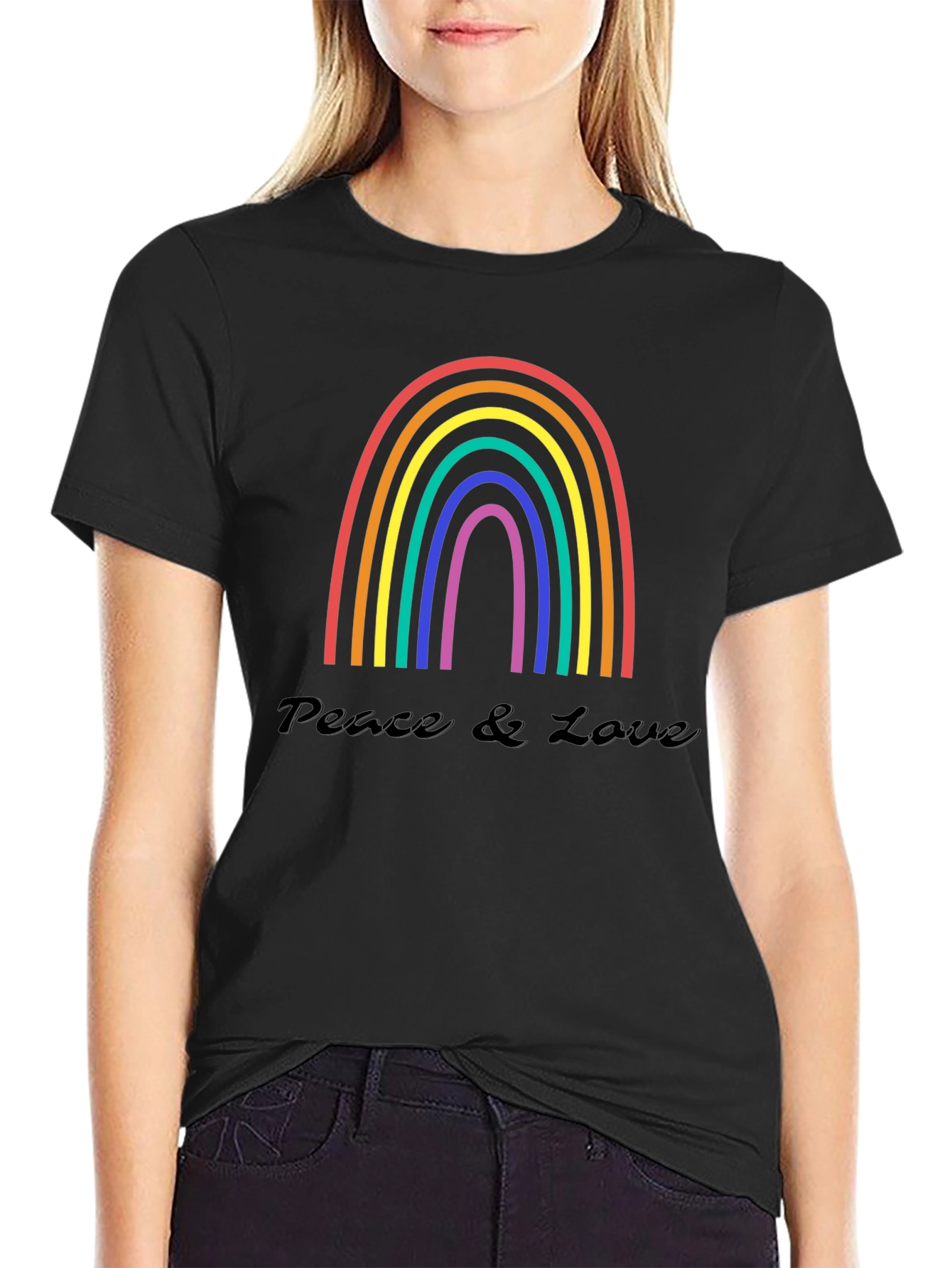 Peace & Love Rainbow T-Shirt