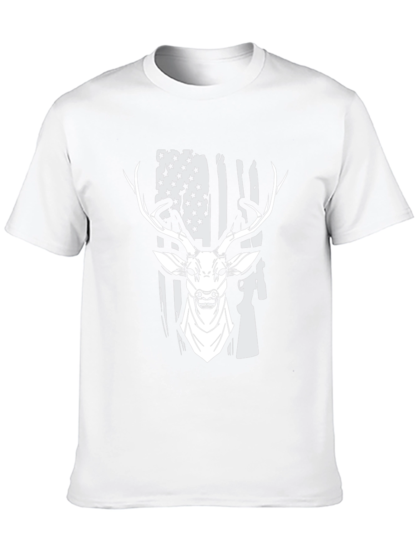 American Flag Deer Hunting T-Shirt