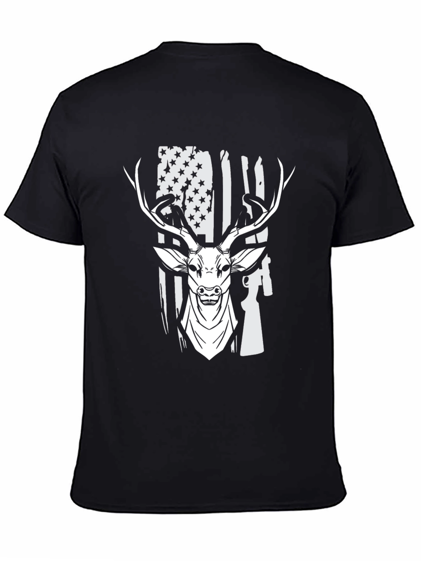 American Flag Deer Hunting T-Shirt