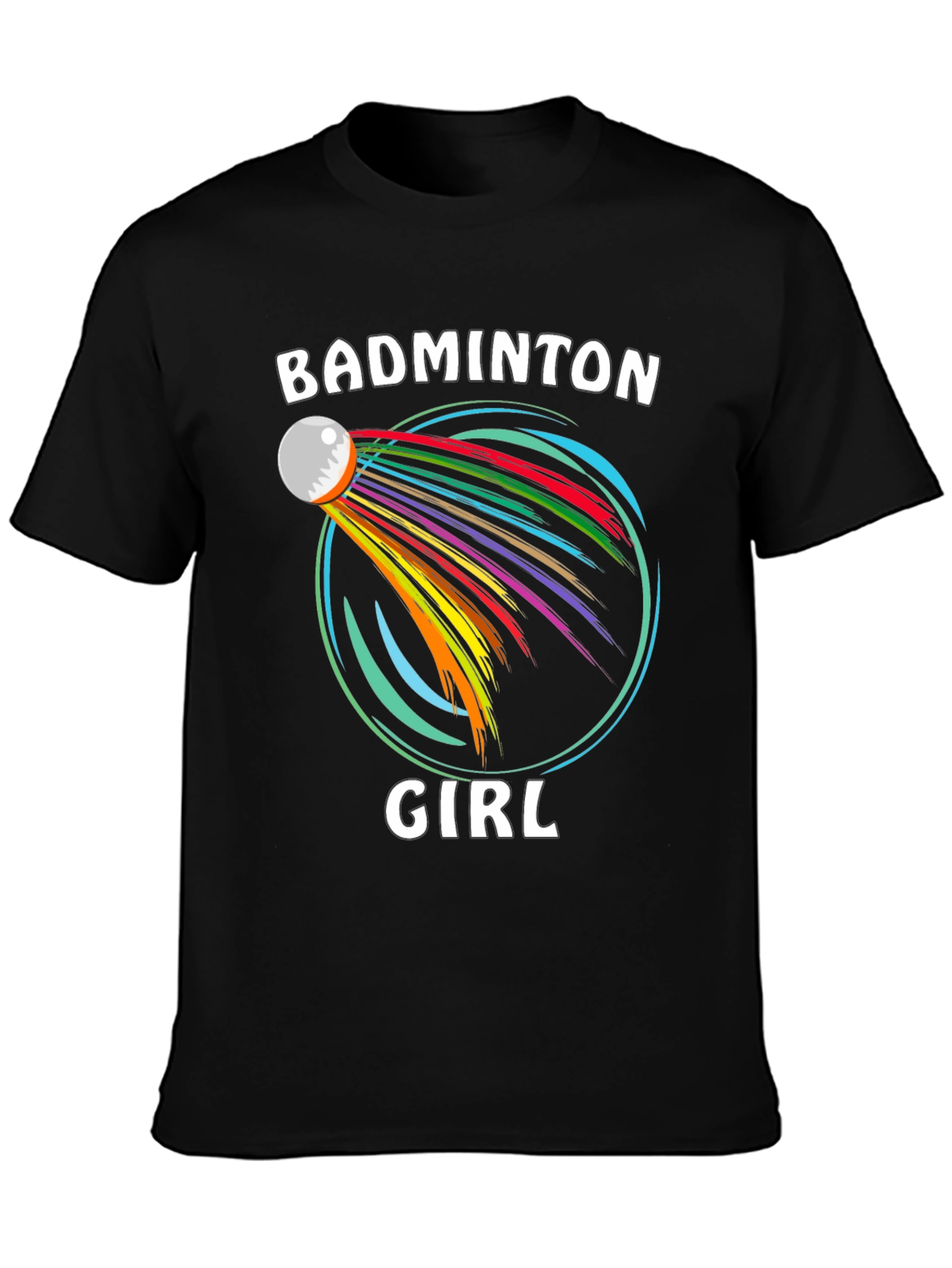Badminton Girl T-Shirt Sporty Graphic Tee