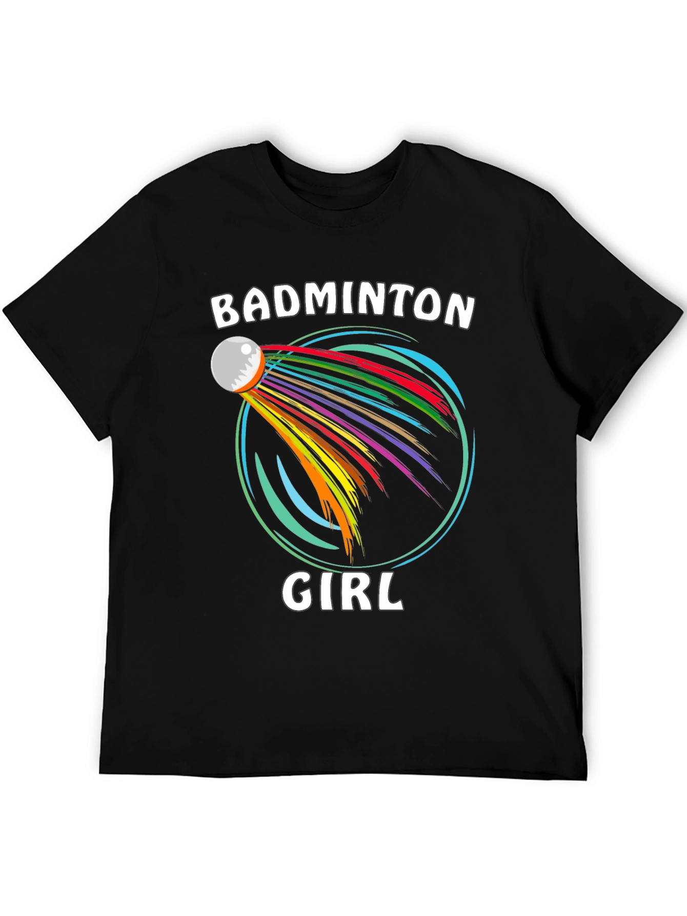 Badminton Girl T-Shirt Sporty Graphic Tee