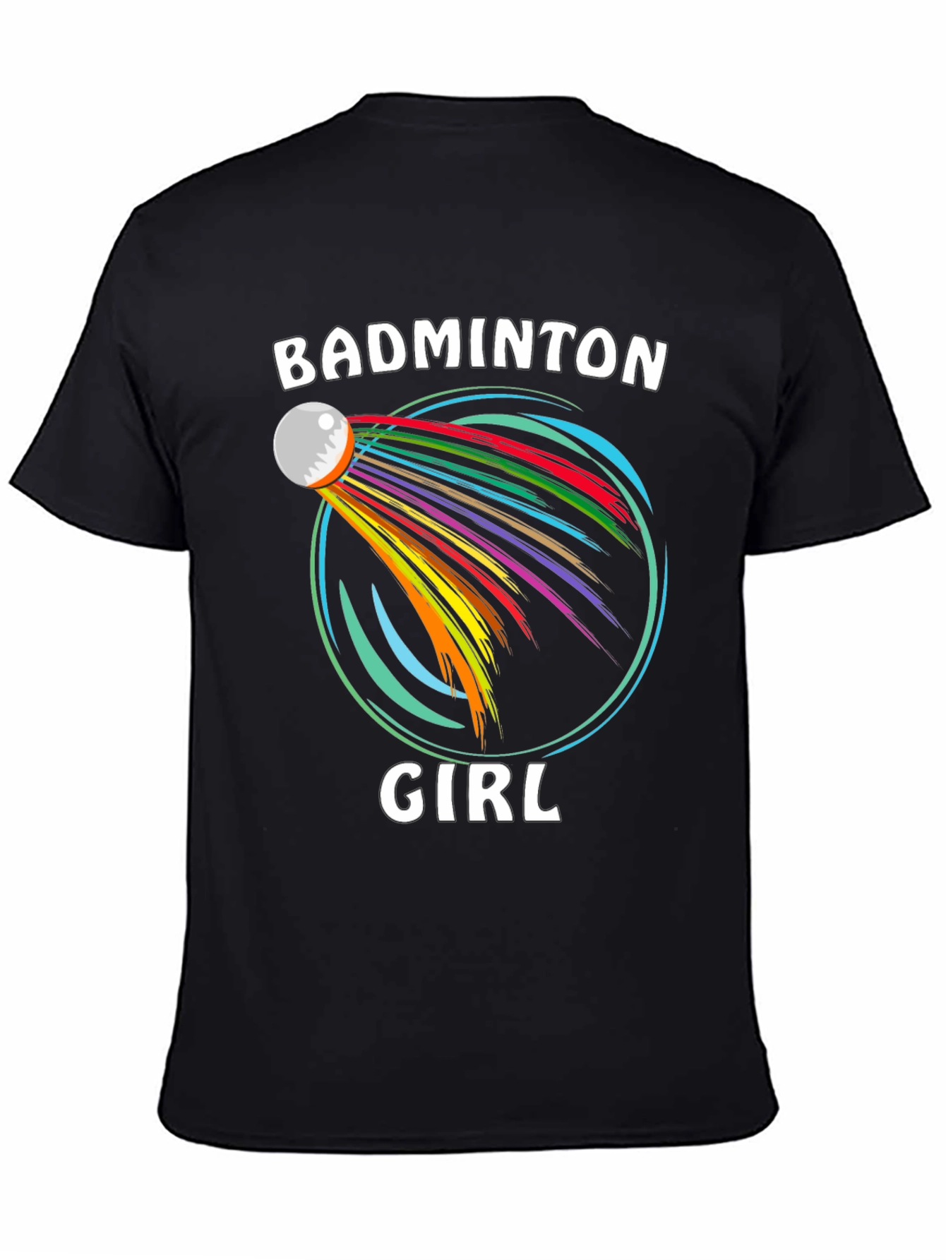 Badminton Girl T-Shirt Sporty Graphic Tee