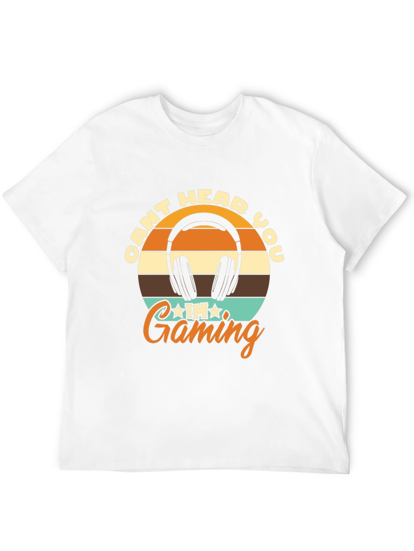 Cant Hear You Gaming Black T-Shirt