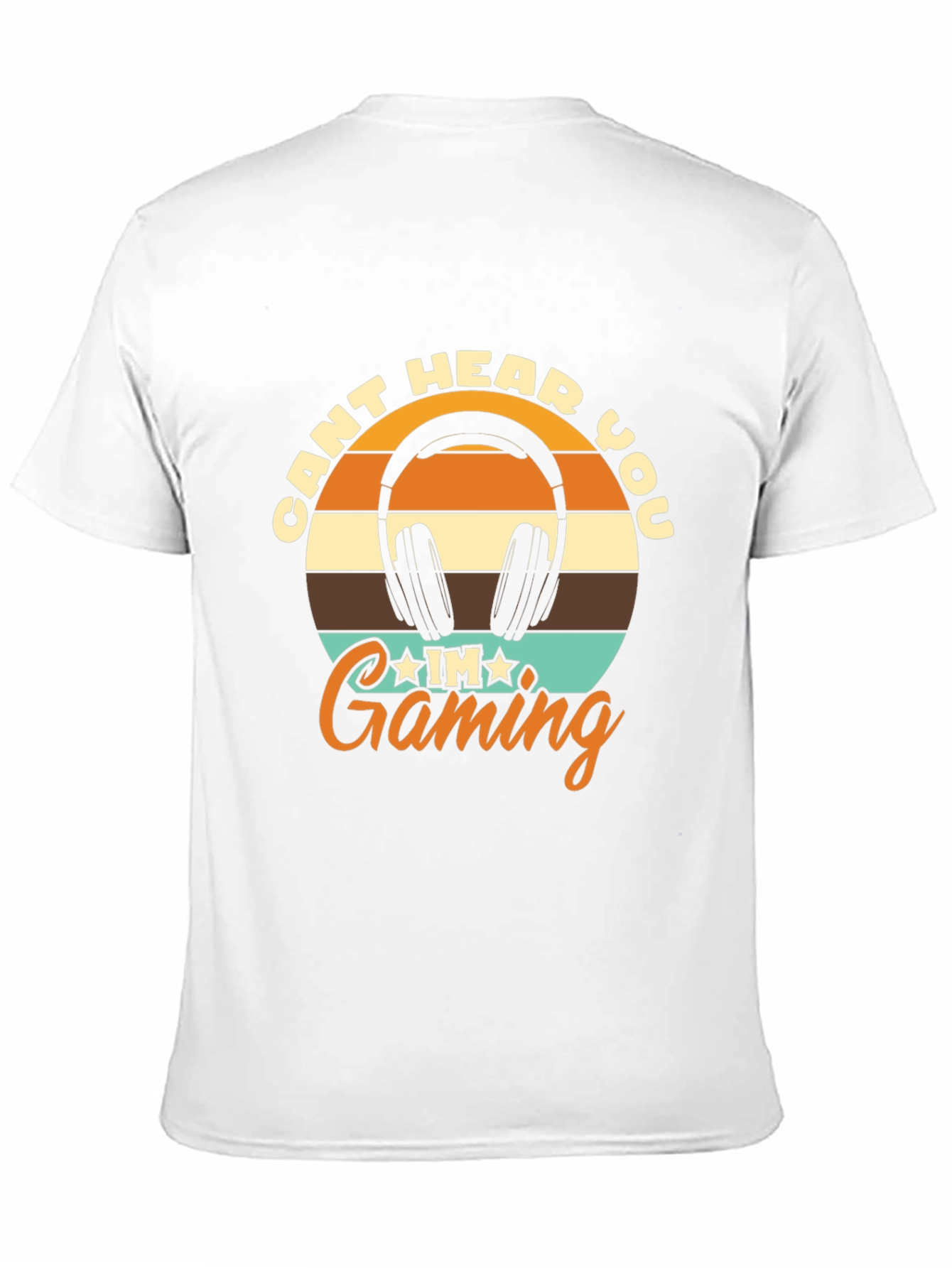 Cant Hear You Gaming Black T-Shirt