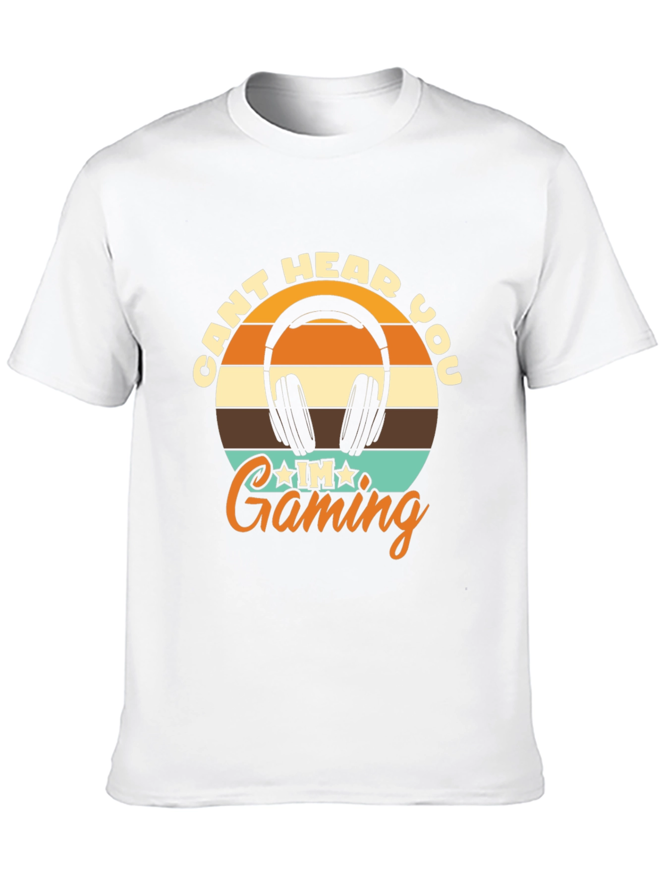 Cant Hear You Gaming Black T-Shirt