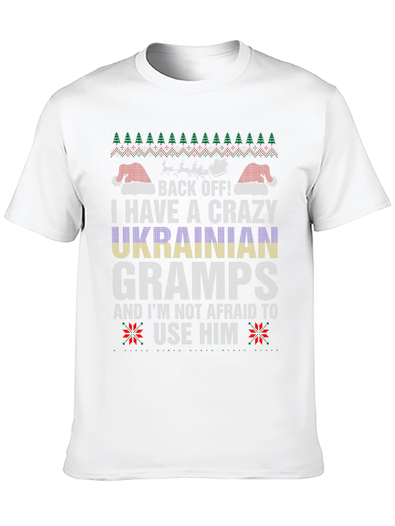 Crazy Ukrainian Gramps Christmas T-Shirt