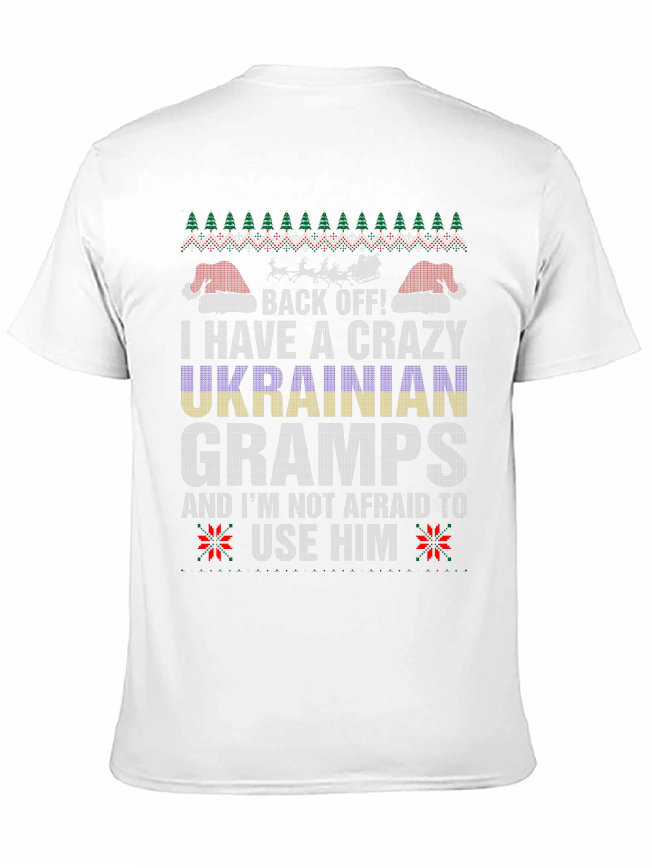 Crazy Ukrainian Gramps Christmas T-Shirt