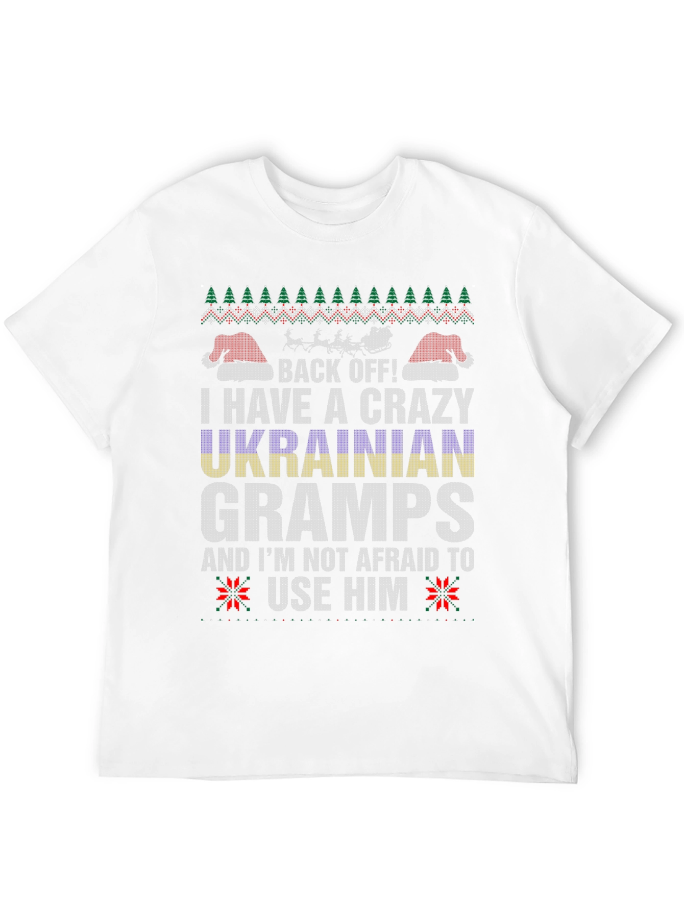 Crazy Ukrainian Gramps Christmas T-Shirt