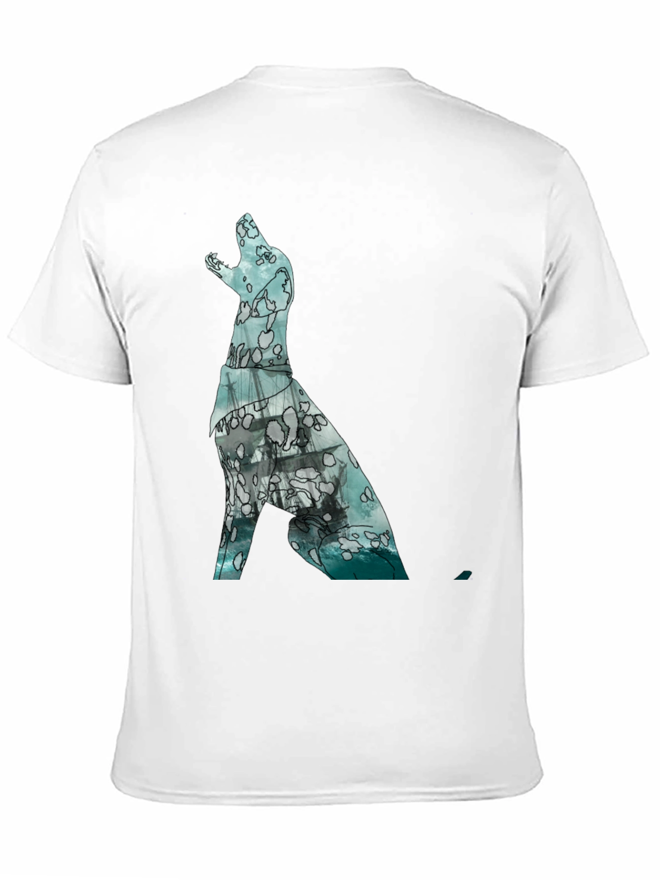 Ocean Dog Graphic Tee - Modern Print