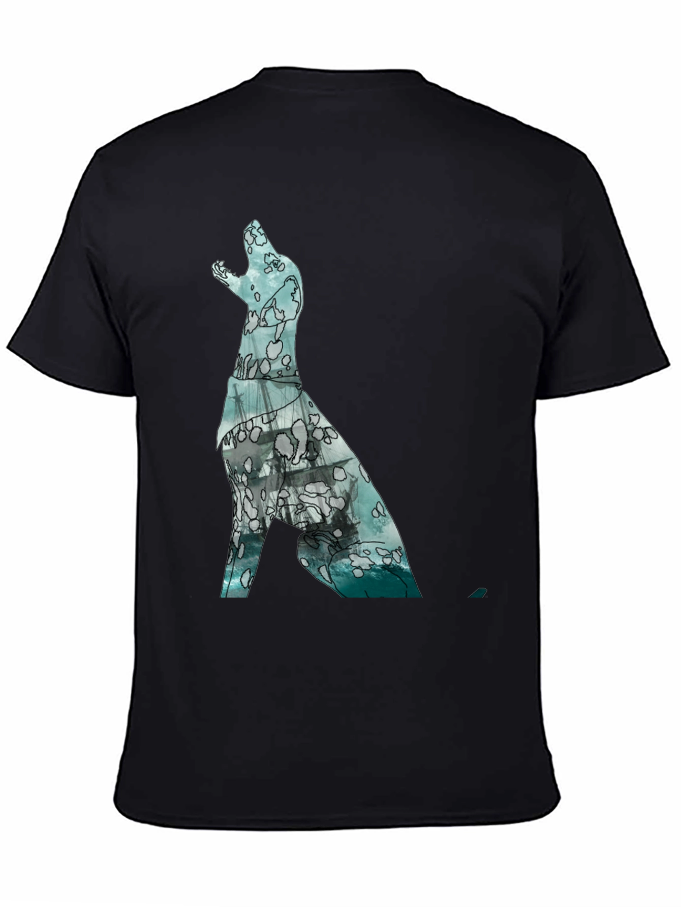 Ocean Dog Graphic Tee - Modern Print