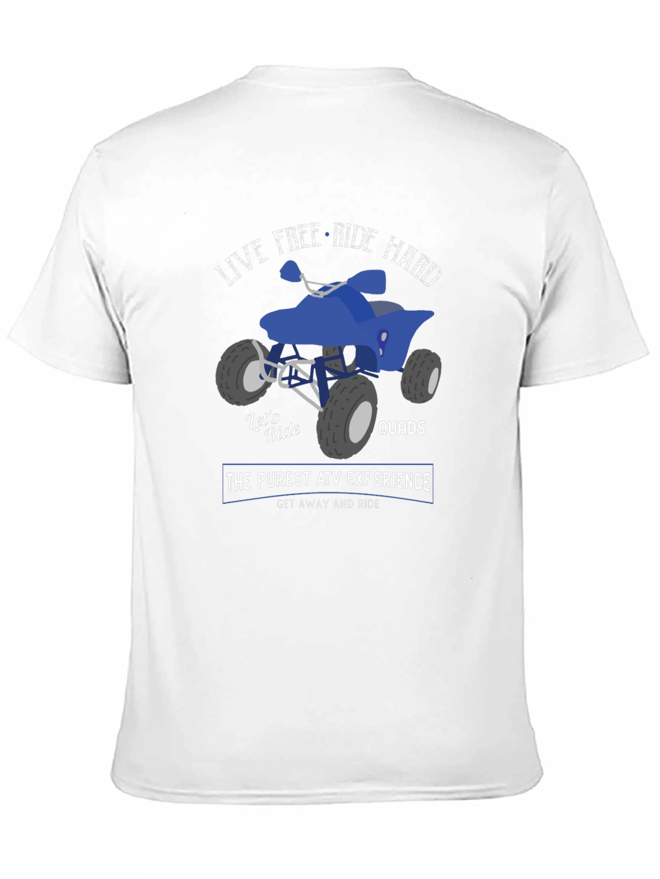 Live Free Ride Hard ATV T-Shirt