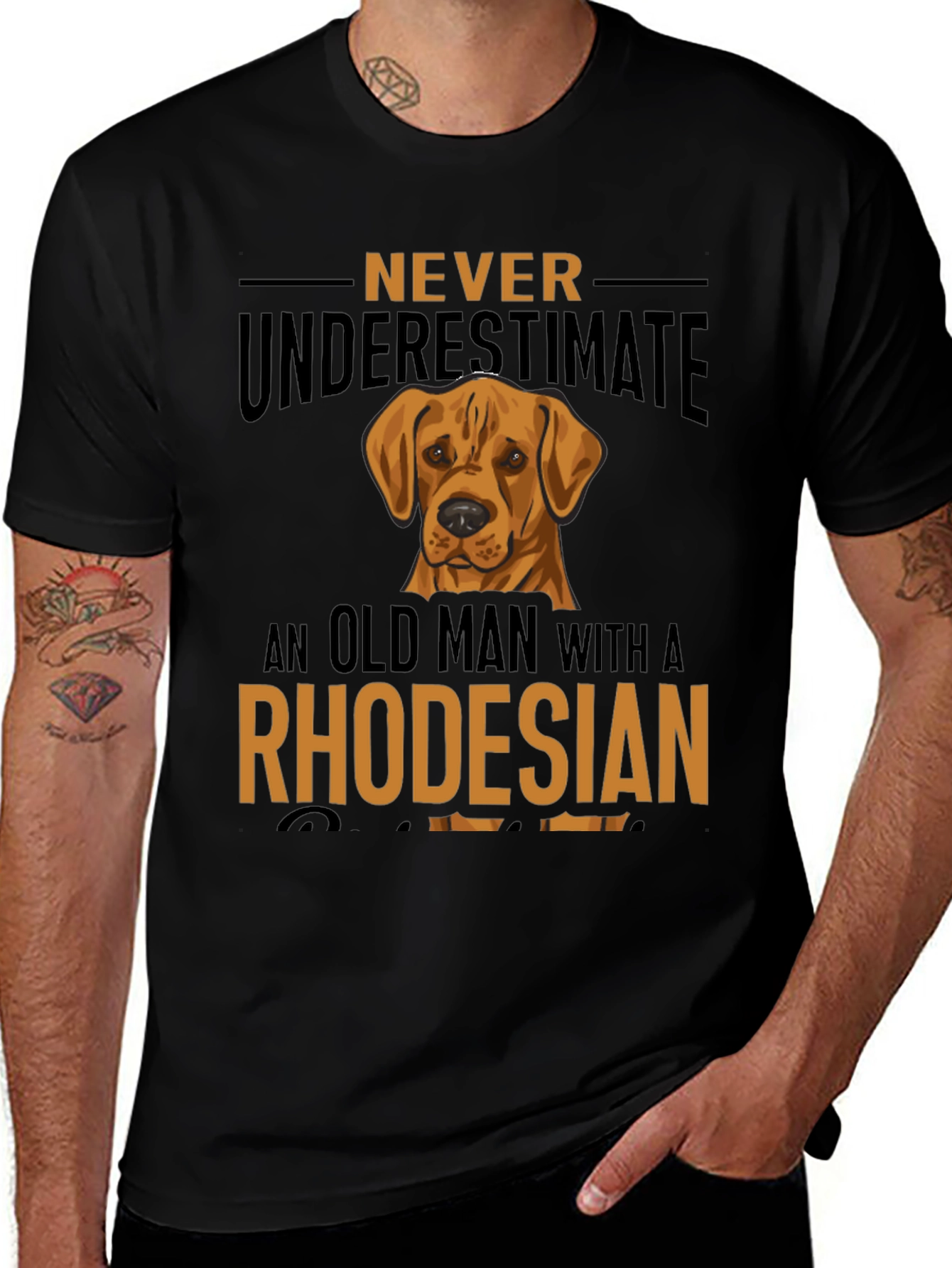 Rhodesian Ridgeback Old Man T-Shirt