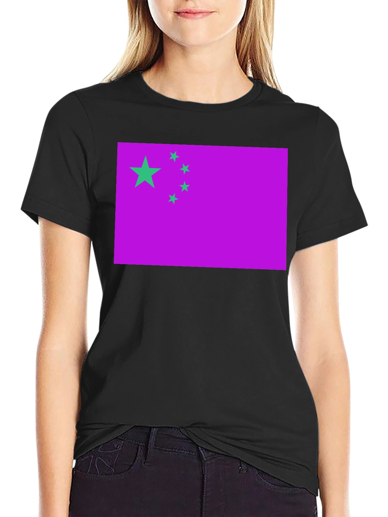 Novelty Flag Graphic Tee - Stylish Statement Shirt