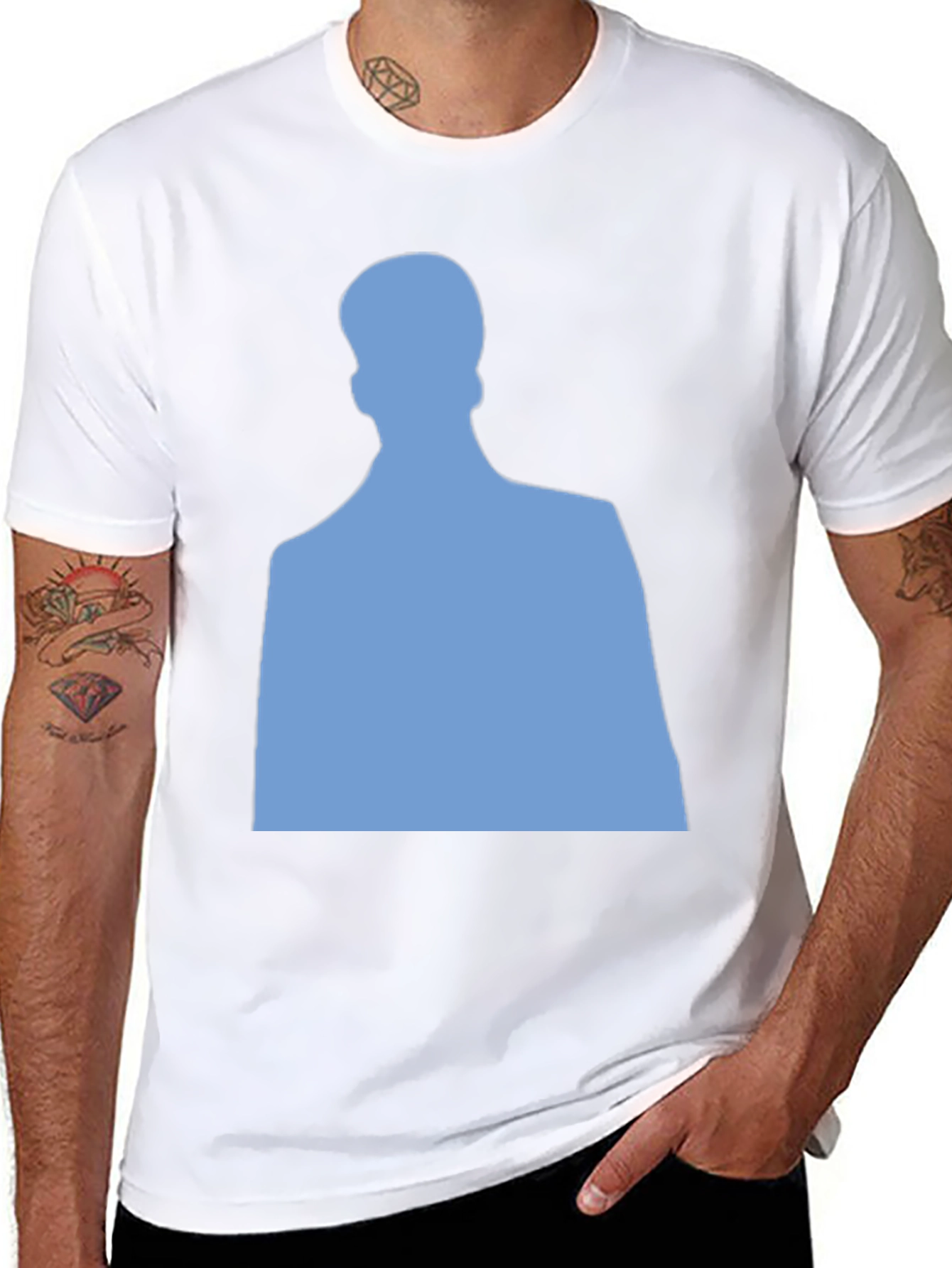 Silhouette Graphic Tee - Casual Black T-Shirt
