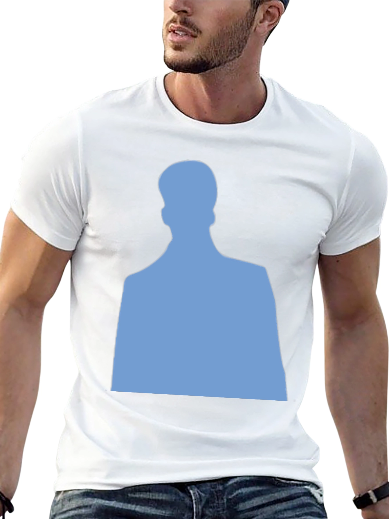 Silhouette Graphic Tee - Casual Black T-Shirt