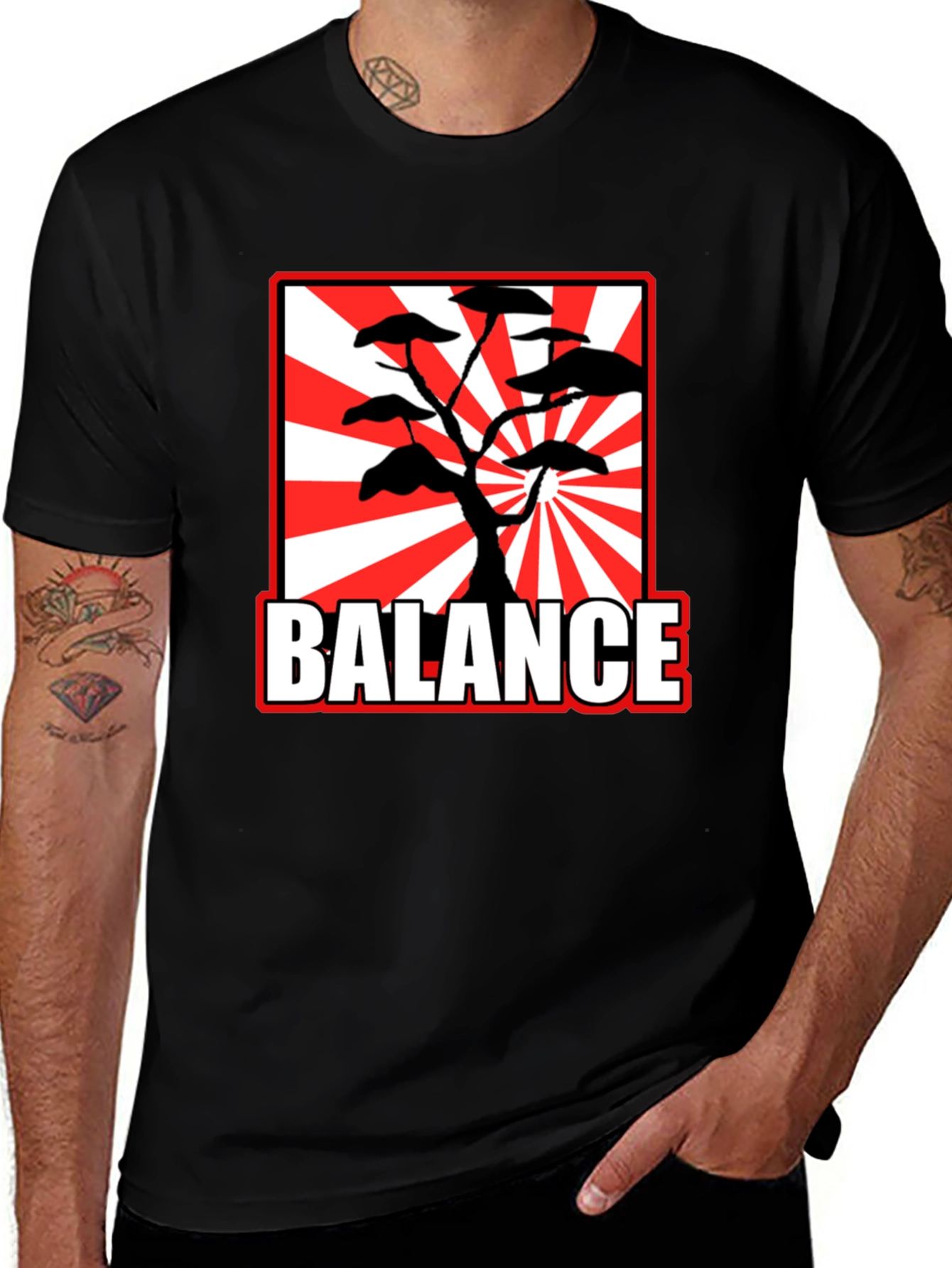 BALANCE Bonsai Tree T-Shirt - Japanese Style