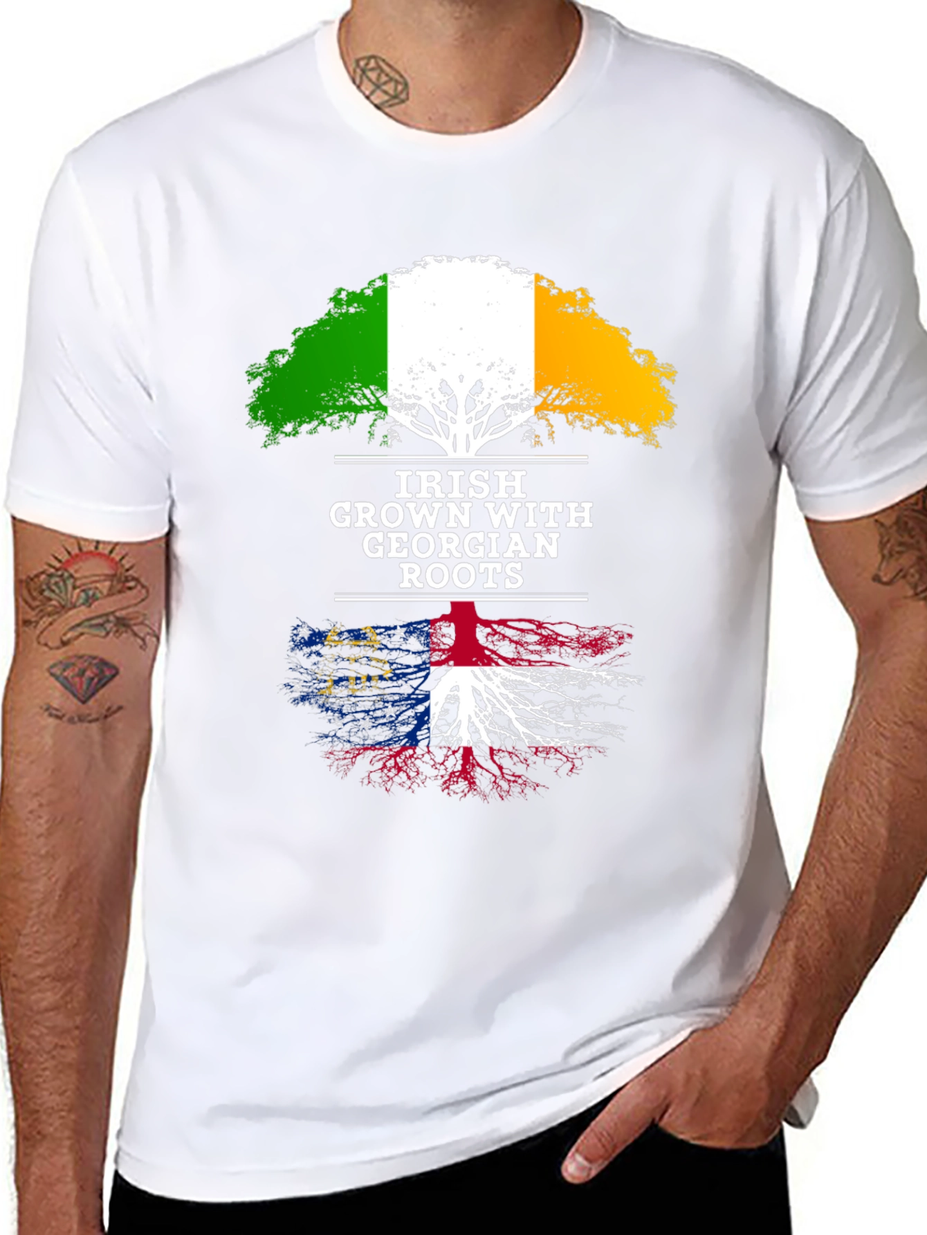 Irish Grown with Georgian Roots T-Shirt